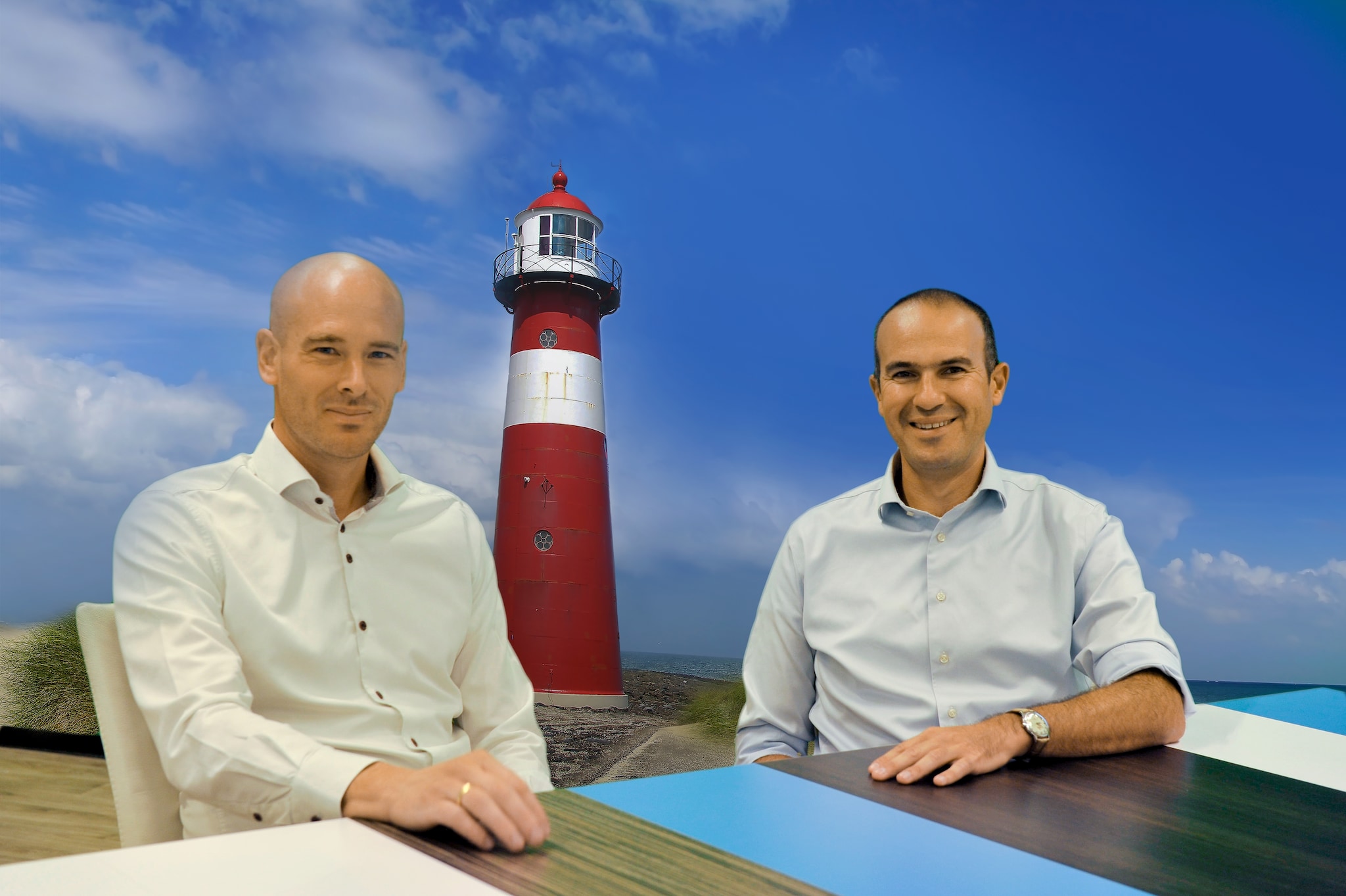 Op de foto links Andre Bosschaart en rechts Vincent Meerman.,