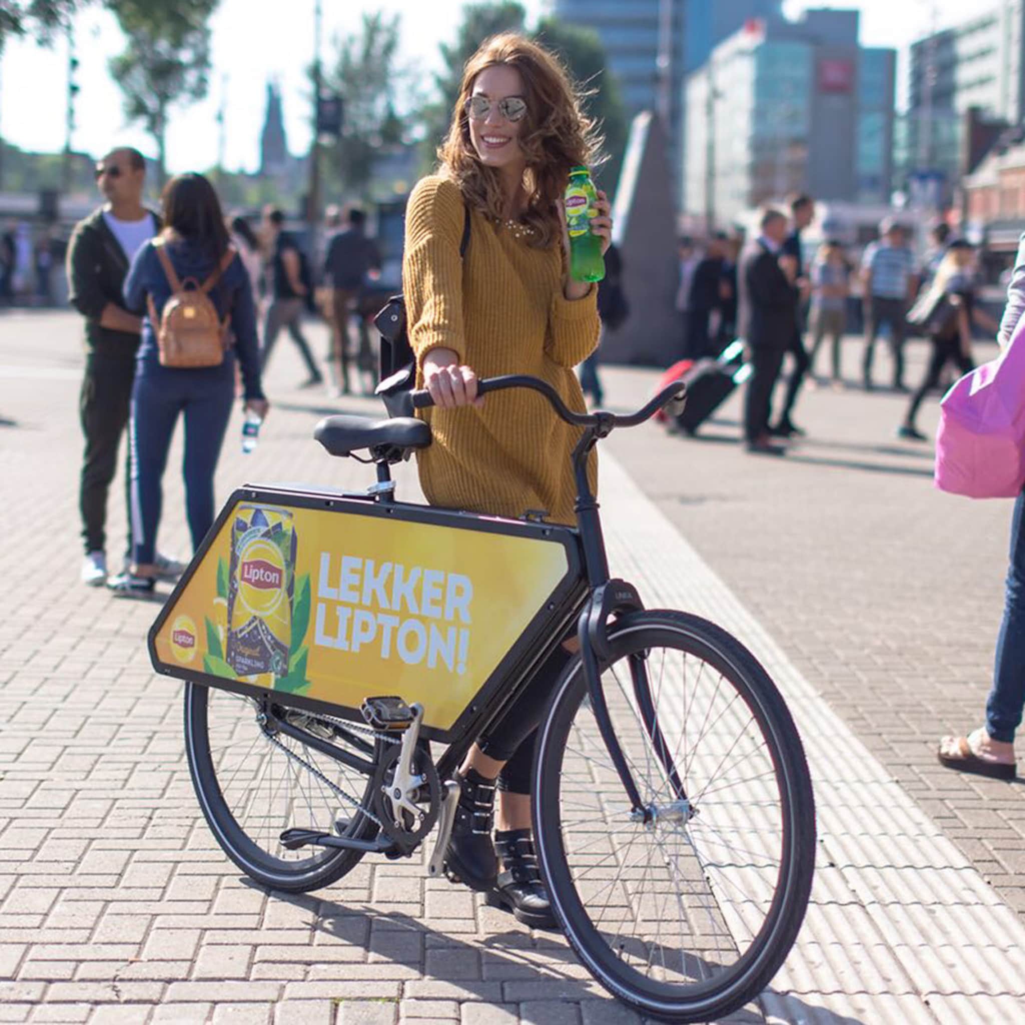 the bikevertising company scoort met slimme manier van reclame maken