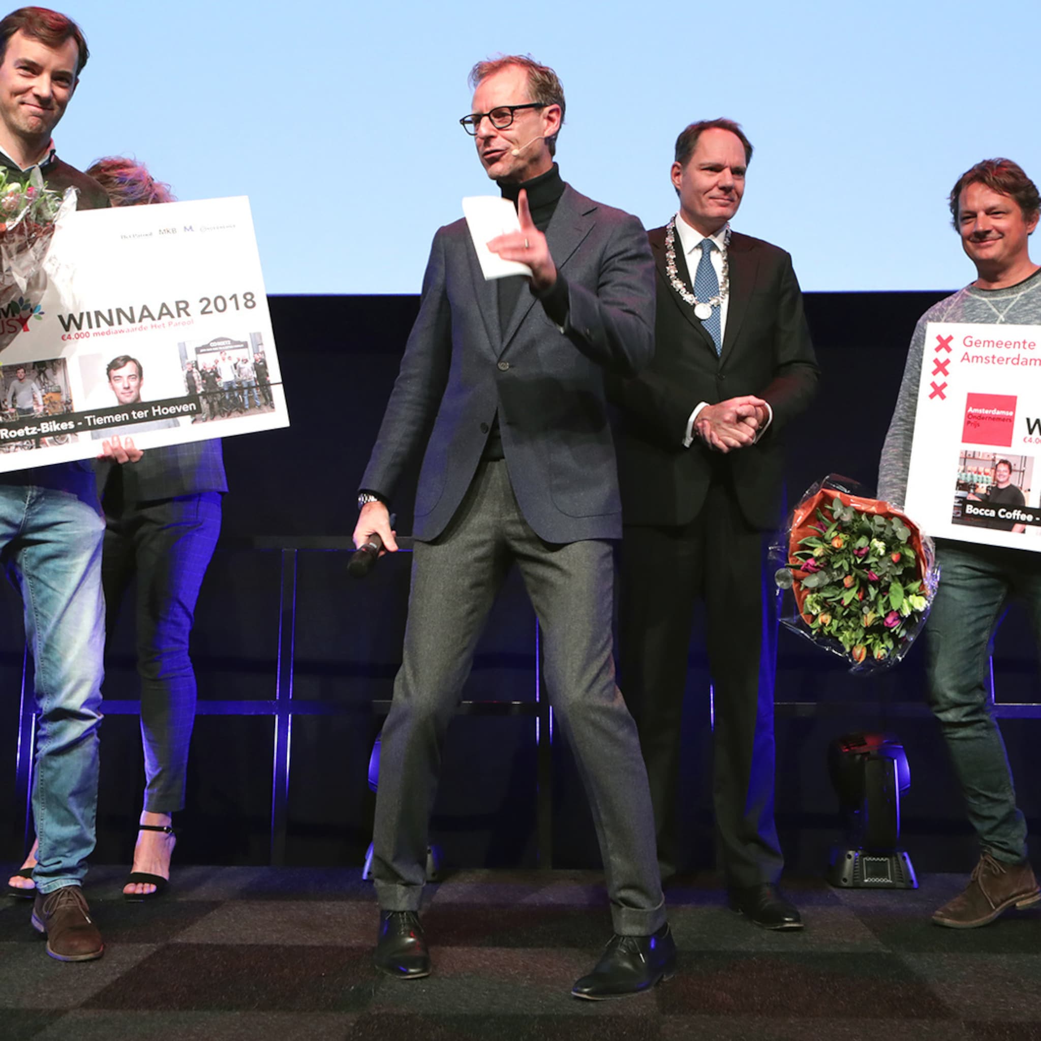 bocca coffee winnaar amsterdamse ondernemersprijs roetz bikes wint dam prijs