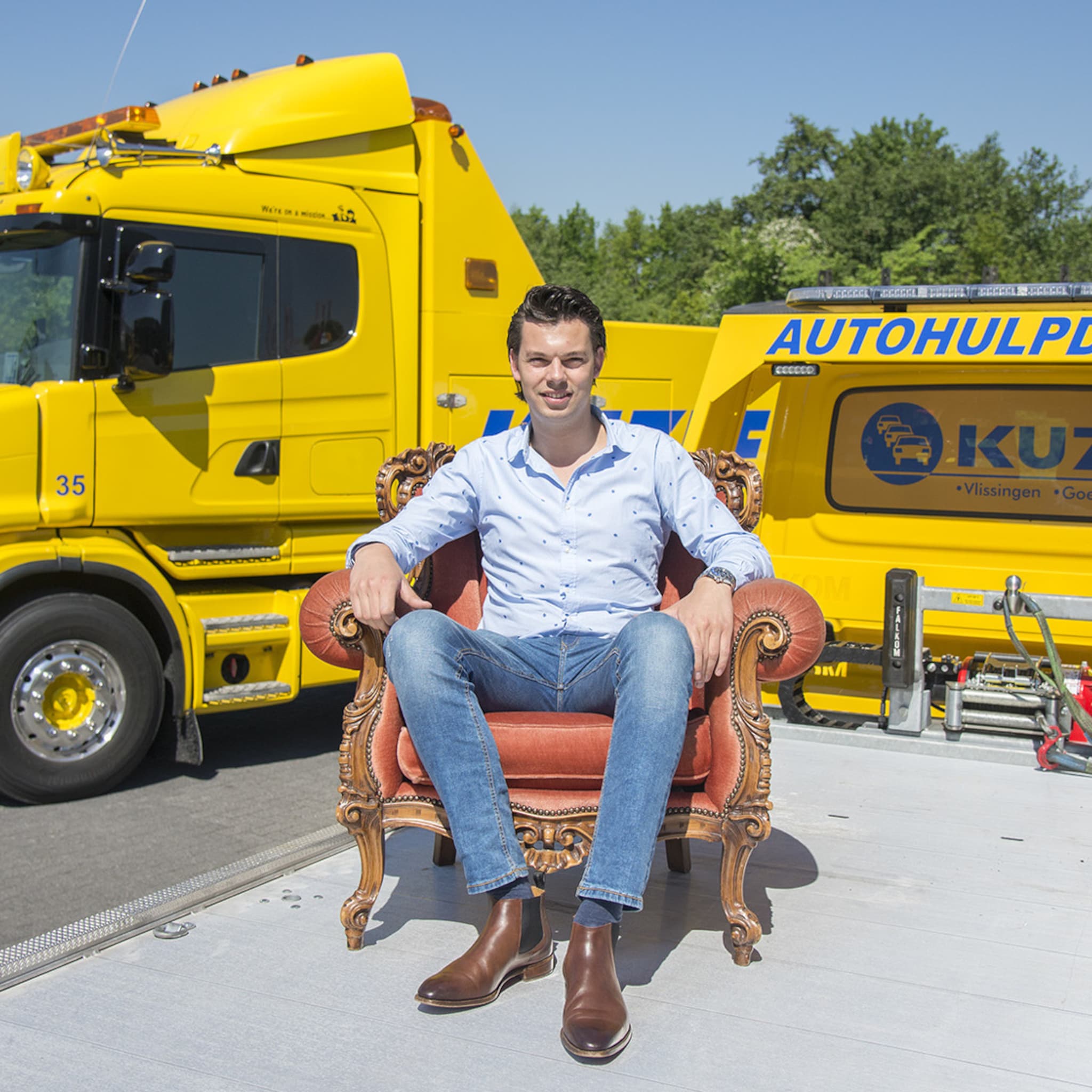 kuzee heeft succesformule met slepen vervoeren en wassen van auto s