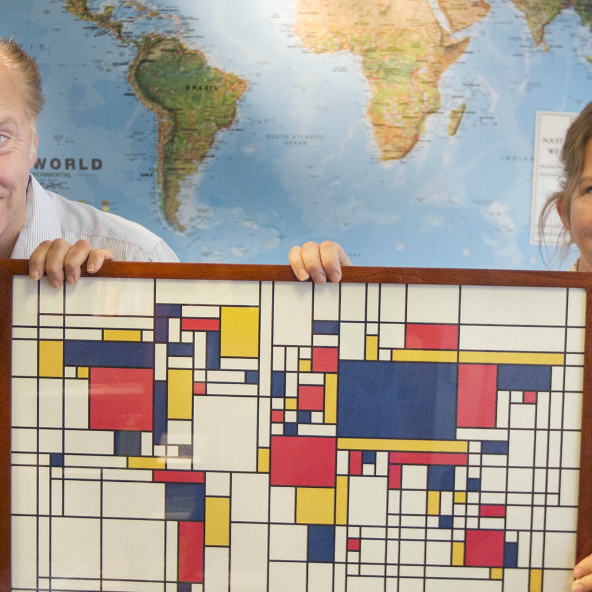 haagse boekwinkel trekt aandacht met kaart in mondriaan stijl