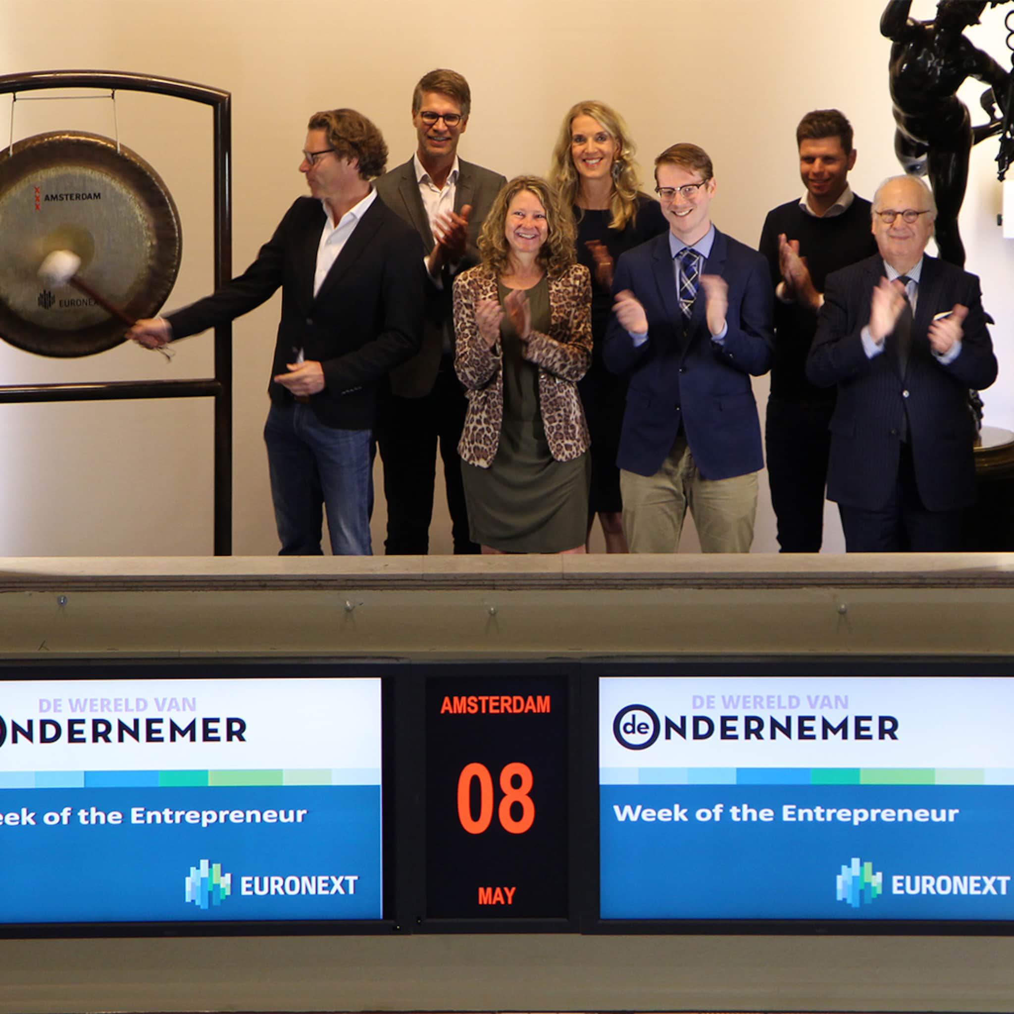 week van de ondernemer opent beursdag euronext