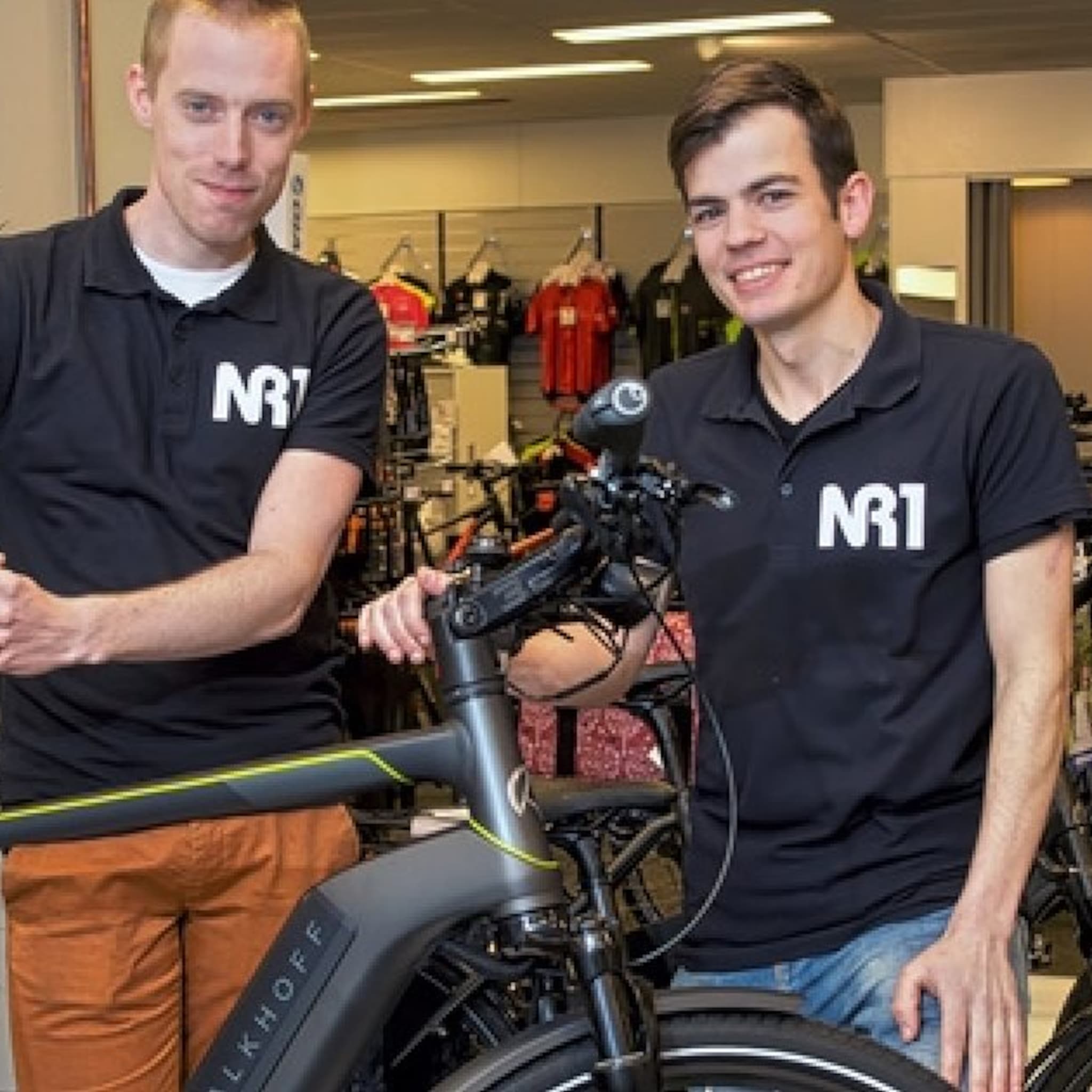 een fysieke zaak voor de beleving van het product
