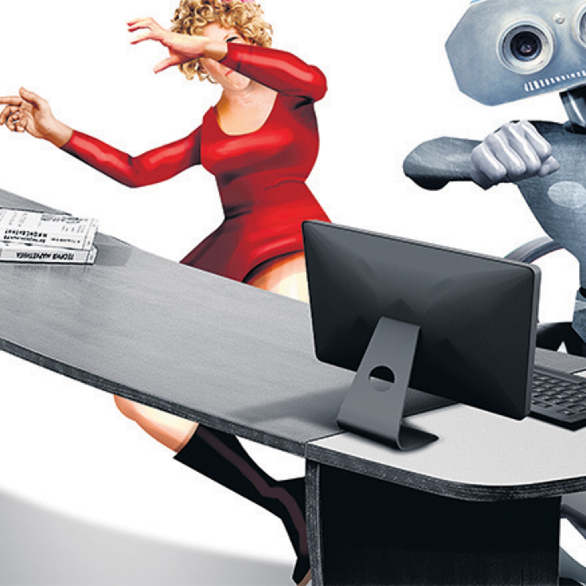 robot maakt vrouwelijke kantoorbaan overbodig