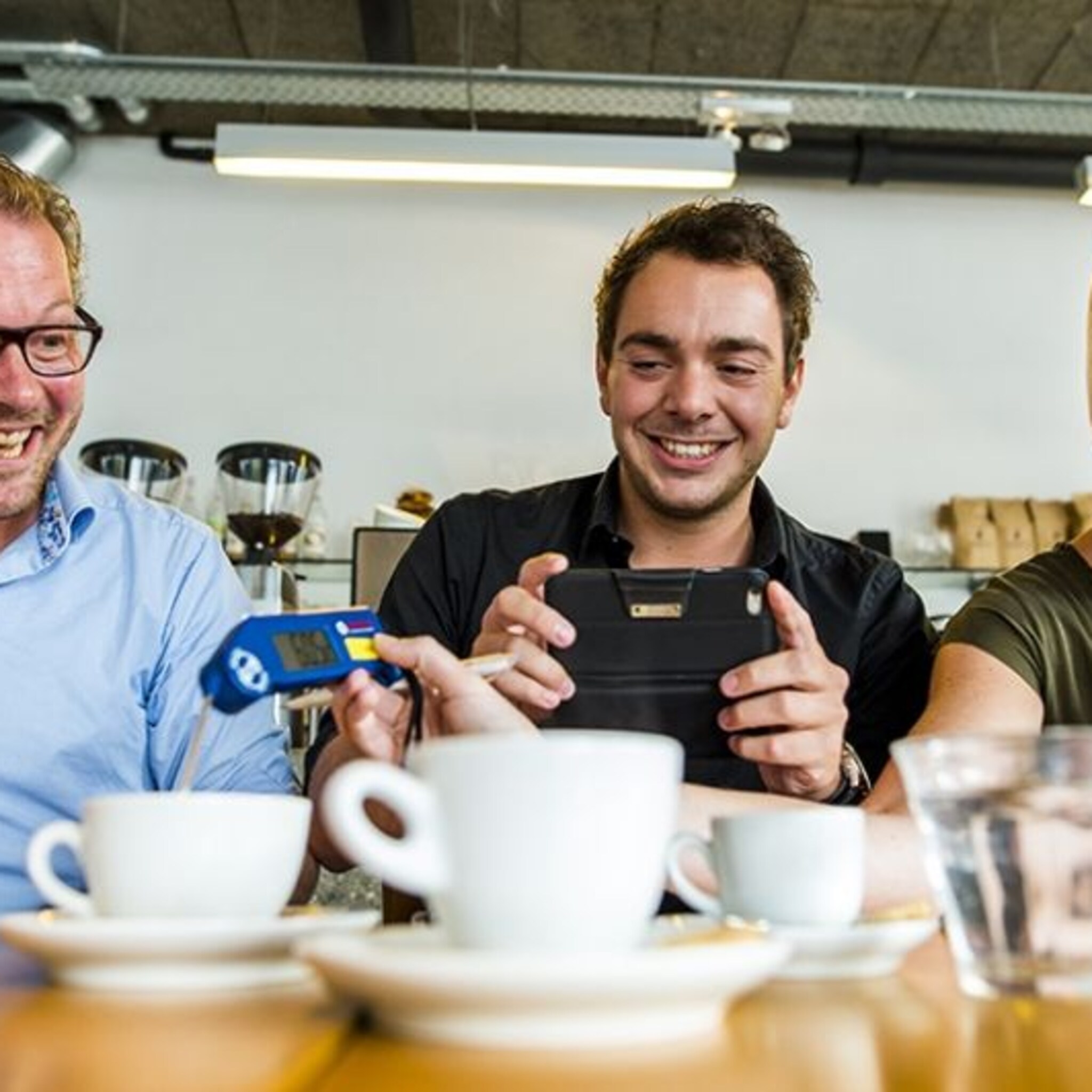 de uitslag van de ad koffietest
