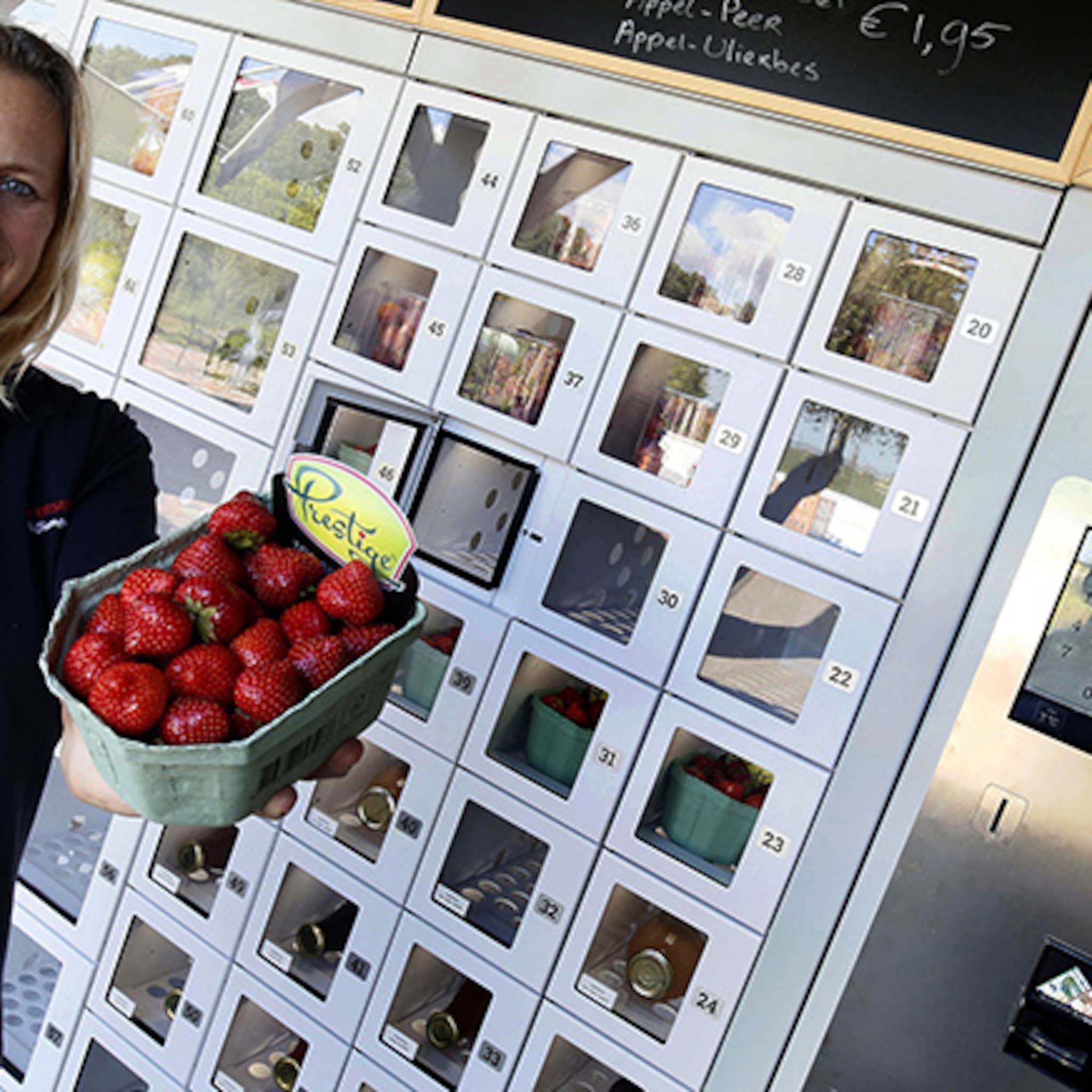 geen kroket maar streekproducten uit de muur