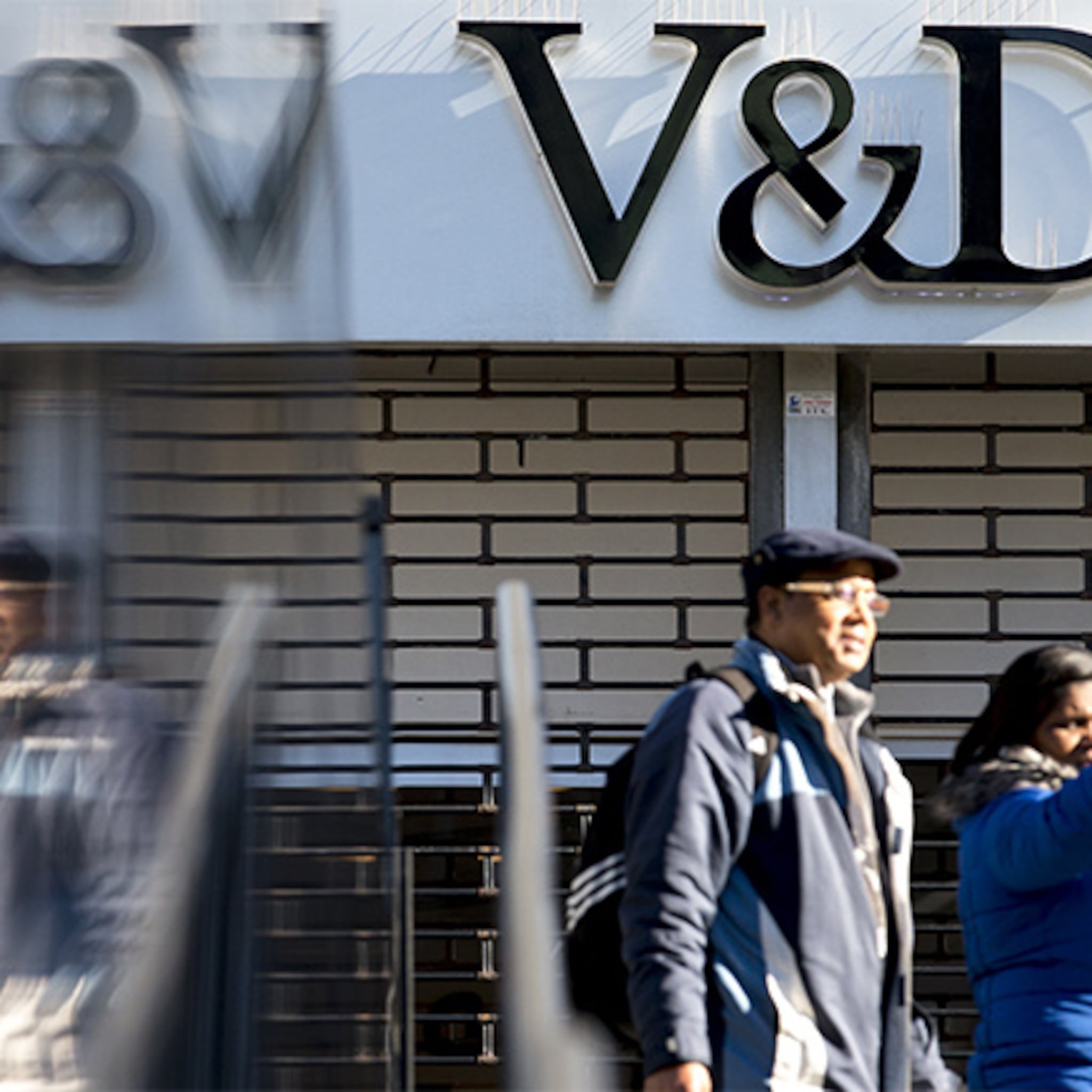 v en d pand schoongeveegd voor hudson s bay