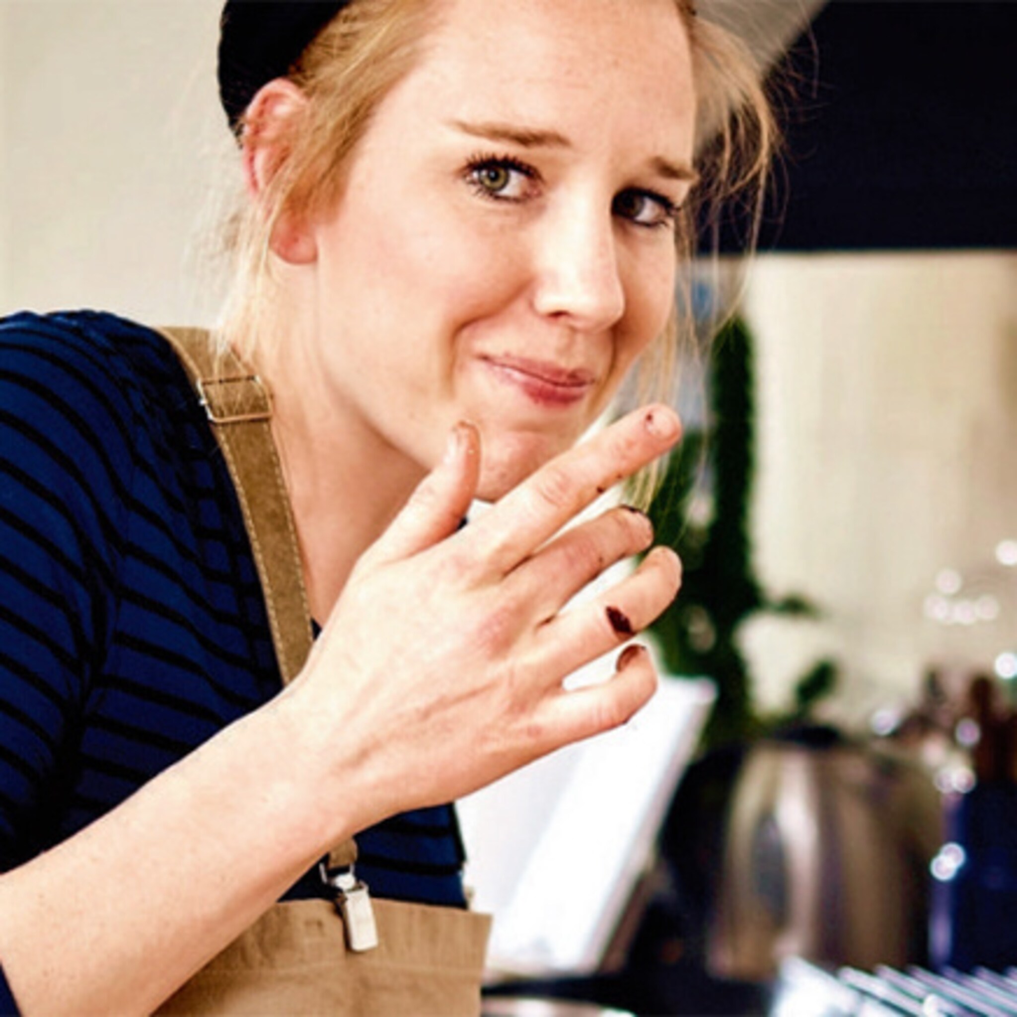 de boer op voor winkel met seizoensgebonden patisserie