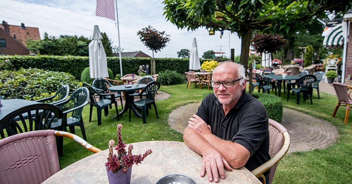 Leeg terras in Marle door gewijzigd fietsknooppunt