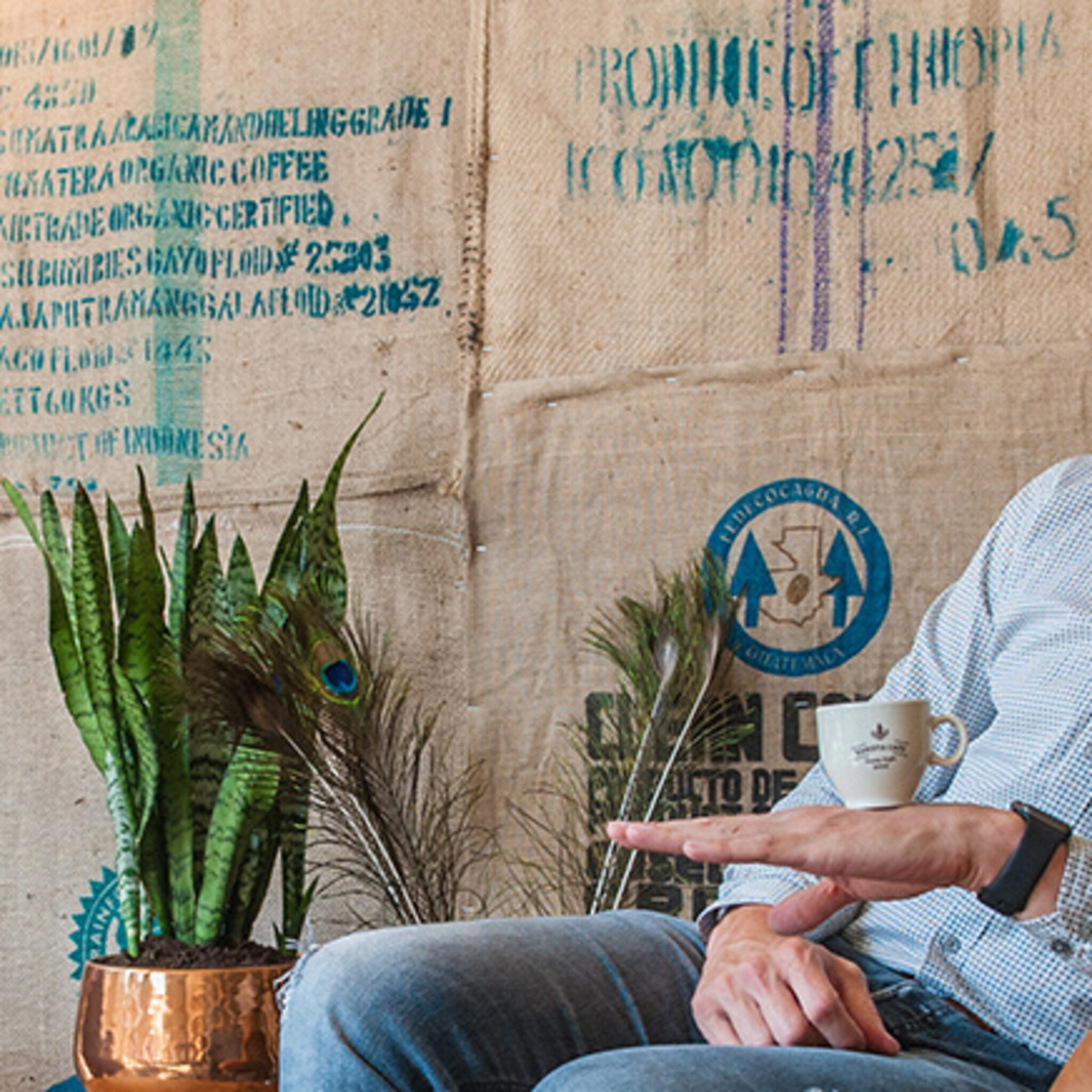 de brandende ambitie van een koffieleut