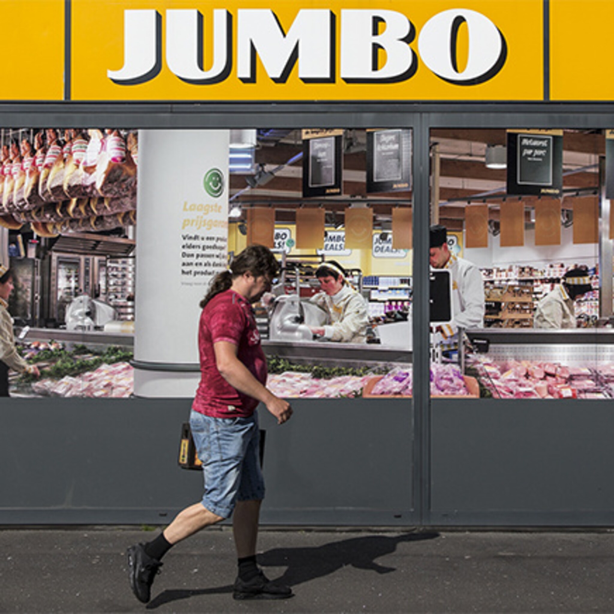 bedriegen zat bij jumbo afperser in de genen