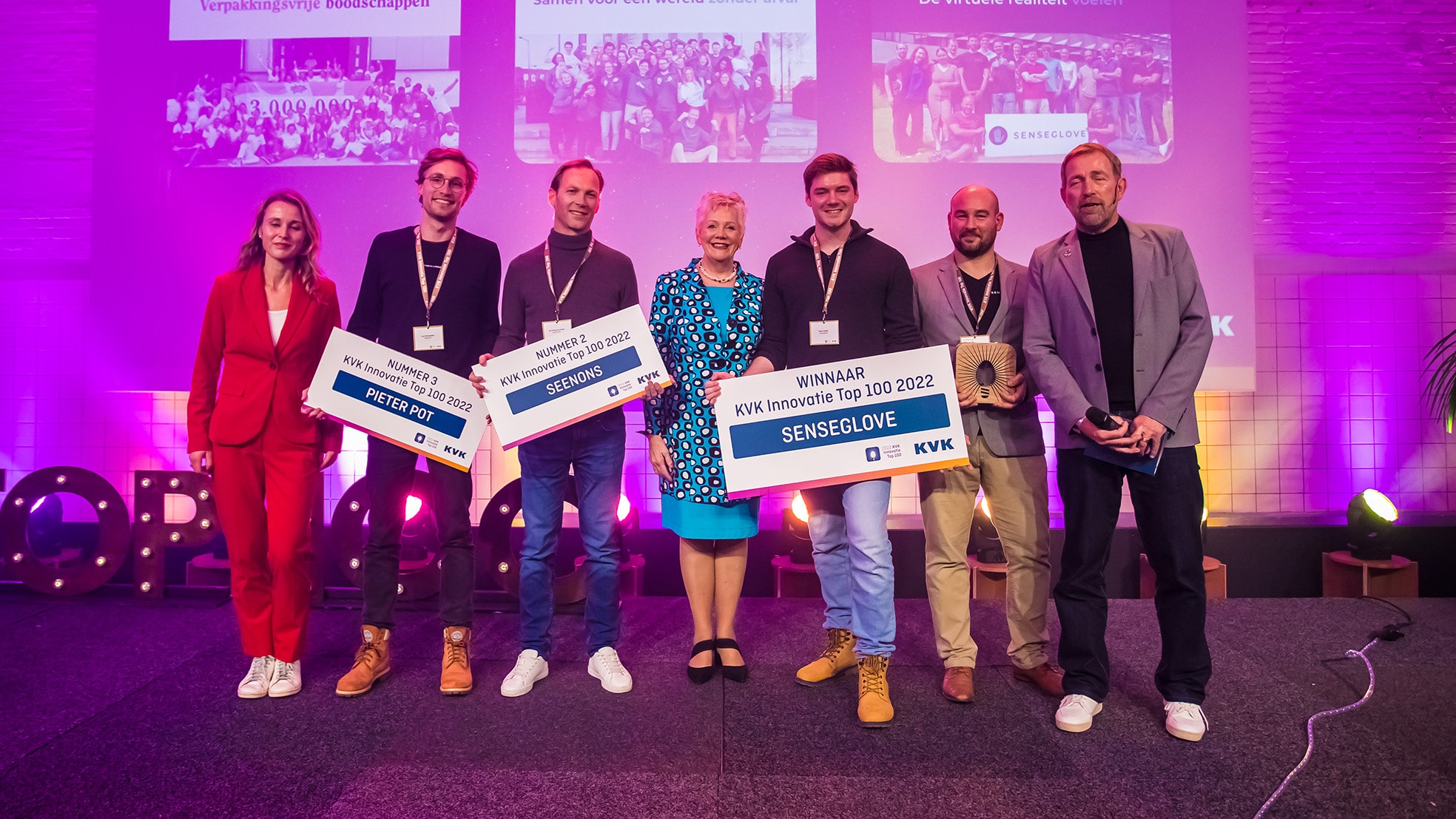 De top drie van de KVK Innovatie Top 100 van 2022.
