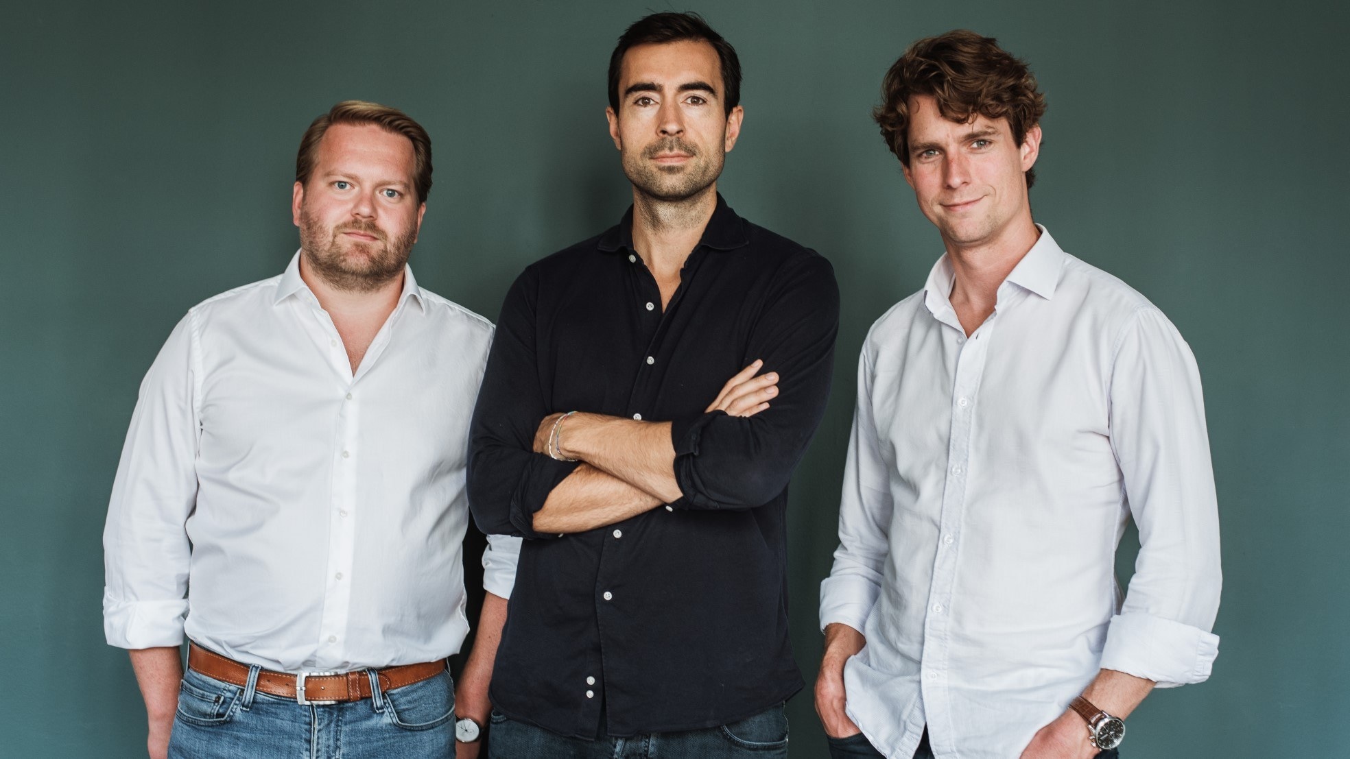 Alexander Sterk (in het midden), oprichter en ceo van Vesper, met zijn team. Foto: Vesper