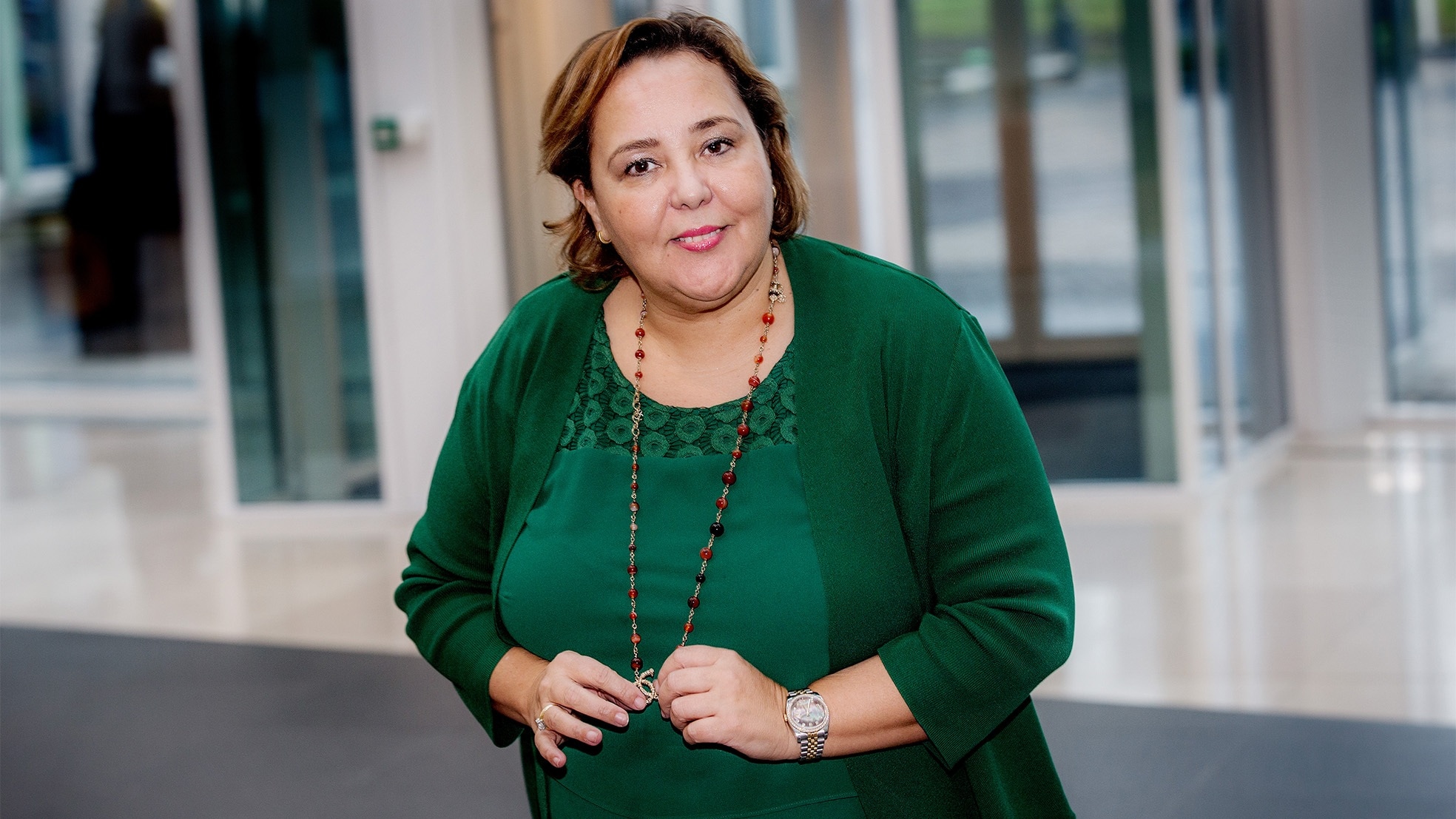 Ondernemer Rahma el Mouden startte ooit als schoonmaker.  Jean-Pierre Jans