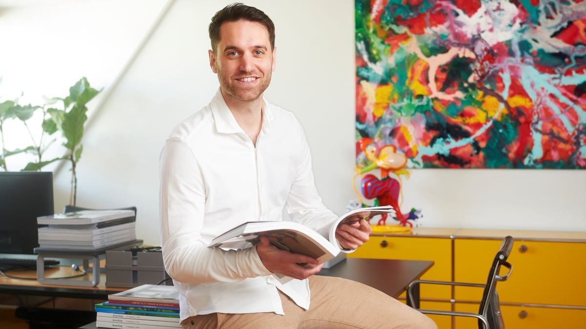 Jim Thijssen is eigenaar van woon- en lifestyleplatform The Art of Living. Fotografie: van assendelft