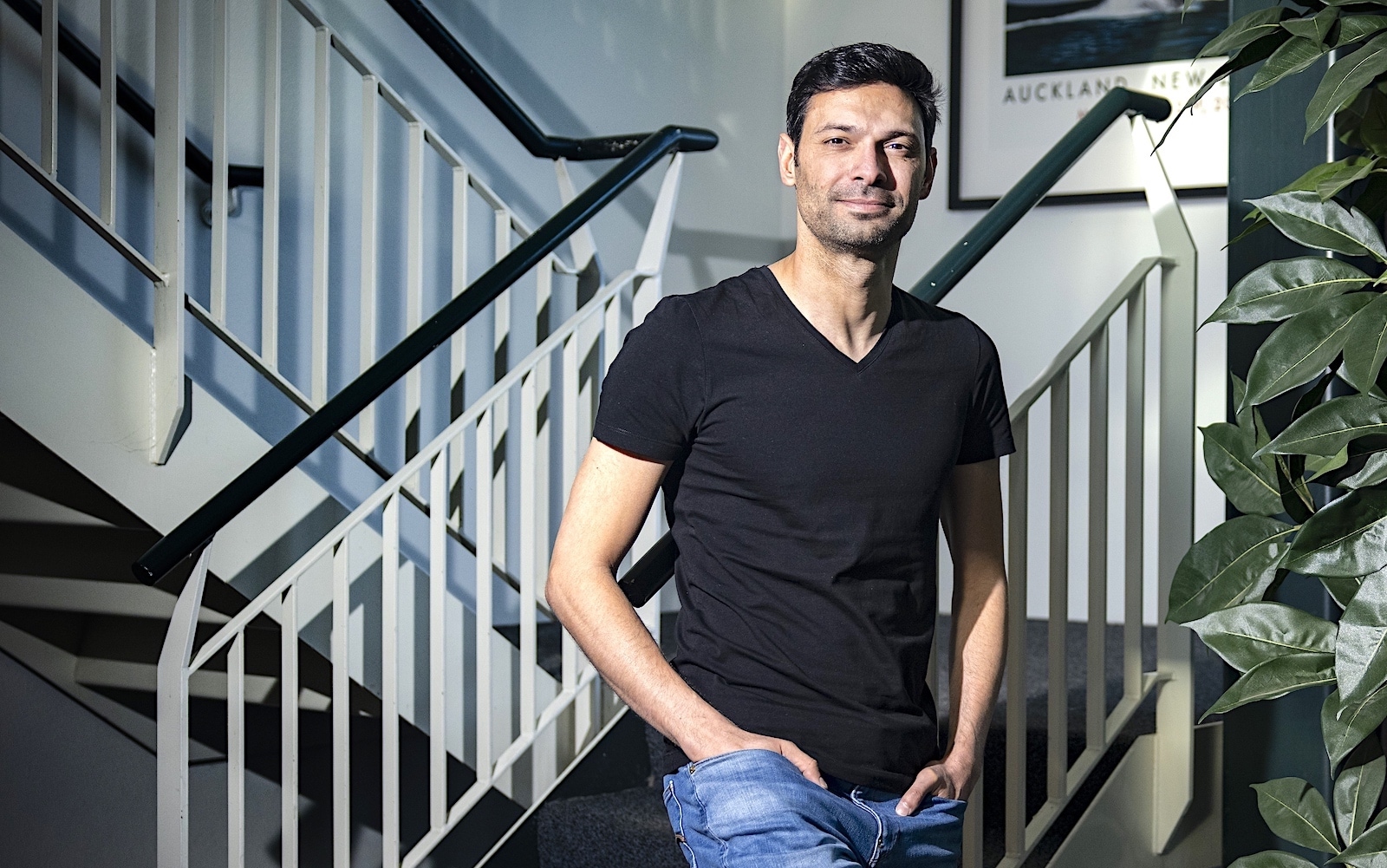 Ceo Ali Niknam in het hoofdkantoor van Bunq. ANP