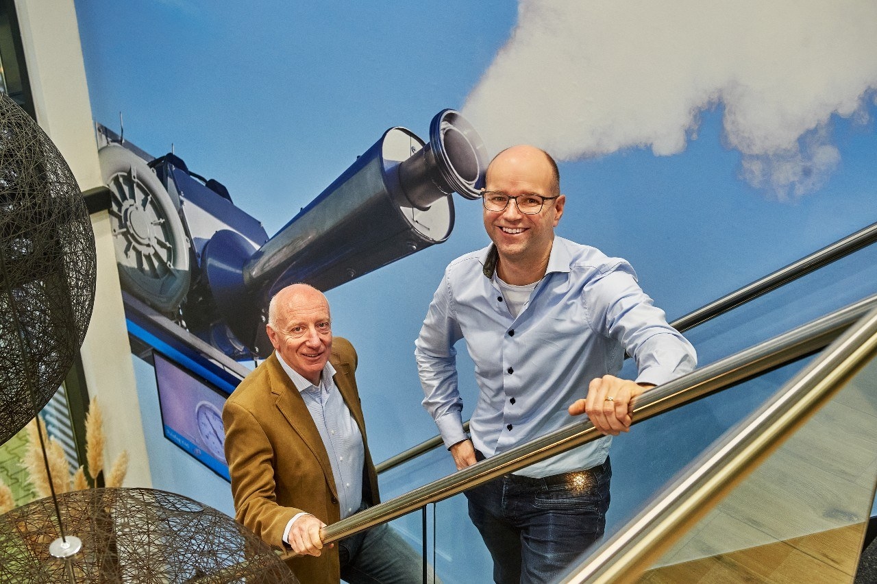 Het Groeicollege teamcoach Ton van Klooster (links) en ondernemer Rob Veugen. Foto: van Assendelft Fotografie