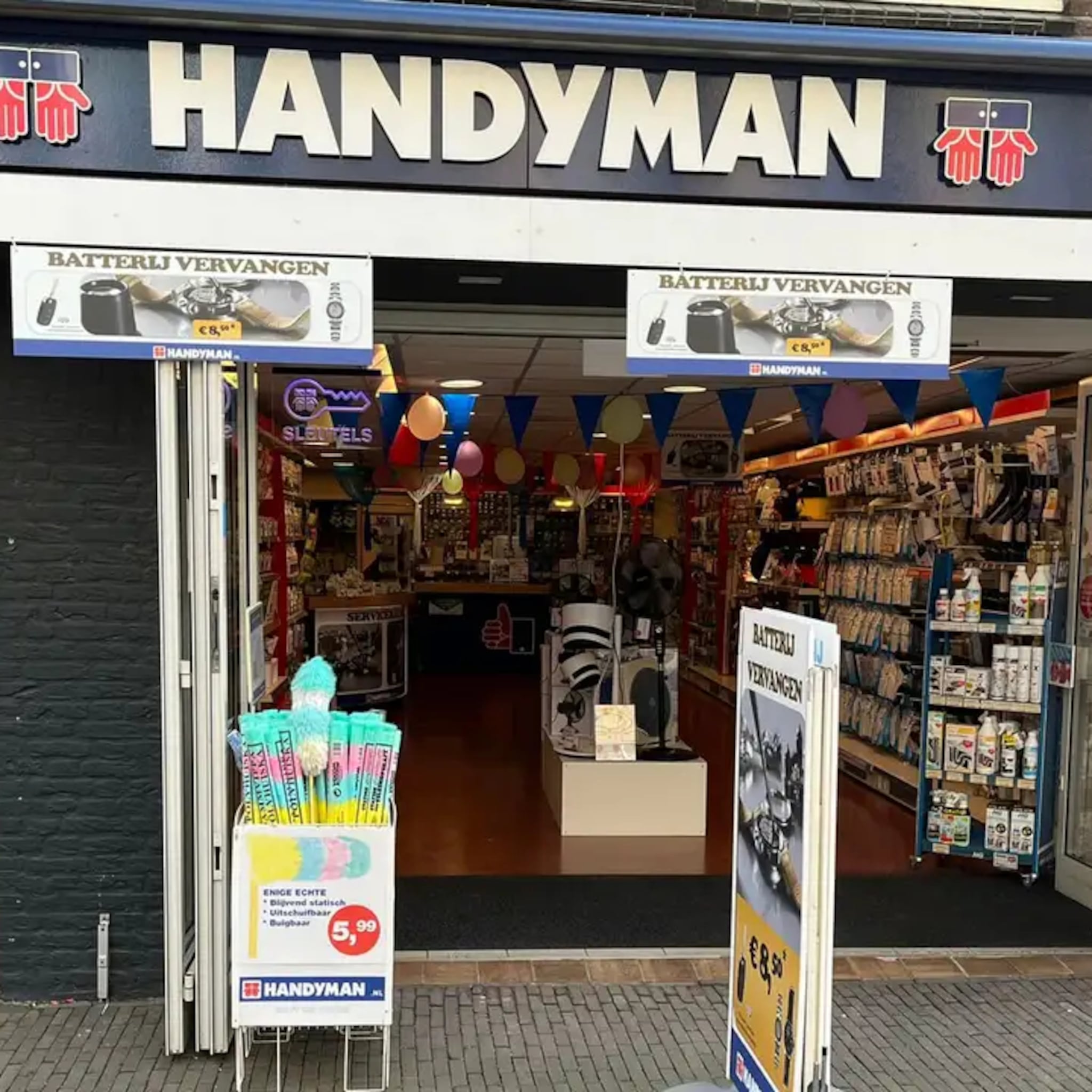 onderdelenwinkel handyman is failliet verklaard