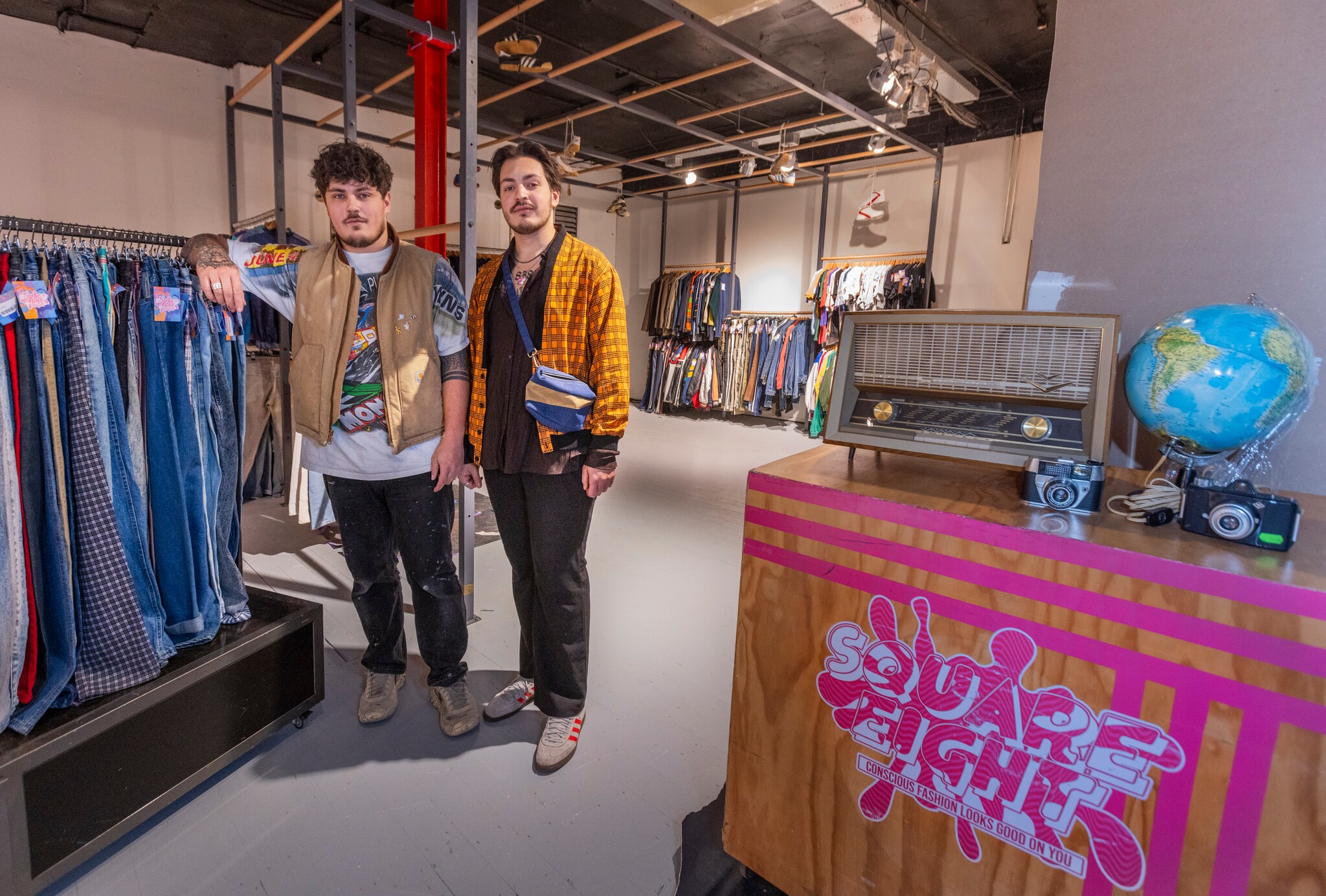 De nieuwe Square Eight winkel van de Goudse broers wordt momenteel ingericht. Frank Jansen