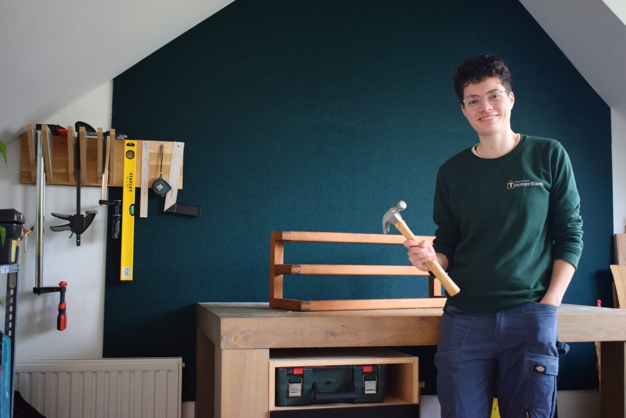 Babette in haar werkplaats. | Foto: indebuurt Dordrecht