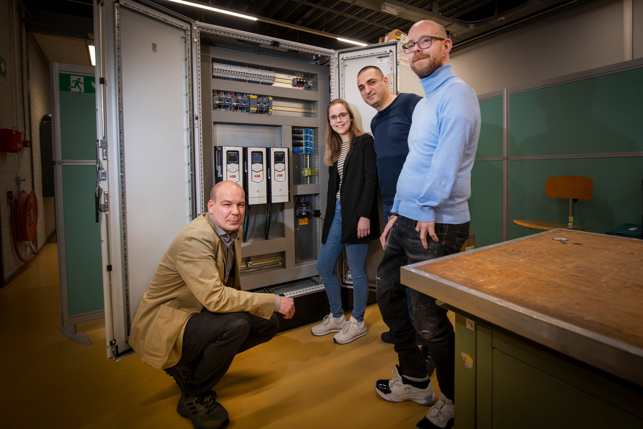 V.l.n.r.: Rob Beekhuis, Sandra Herms, Isa Ünver en Justin van der Mast zetten zich in voor een divers bedrijf. Maarten Sprangh