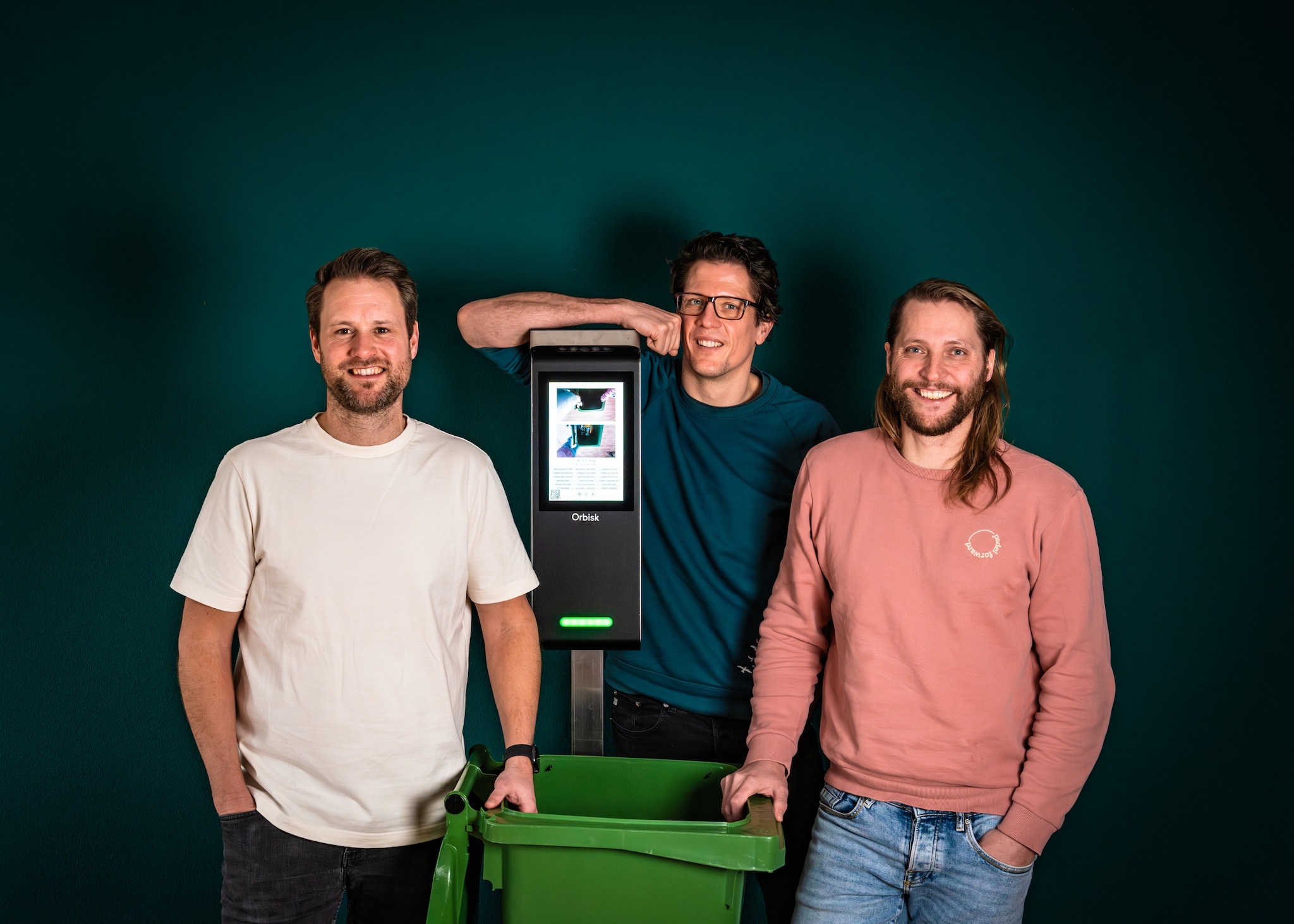 De oprichters van het Utrechtse bedrijf Orbisk. Van links naar rechts: Richard Beks, Olaf van der Veen en Bart van Arnhem. Orbisk