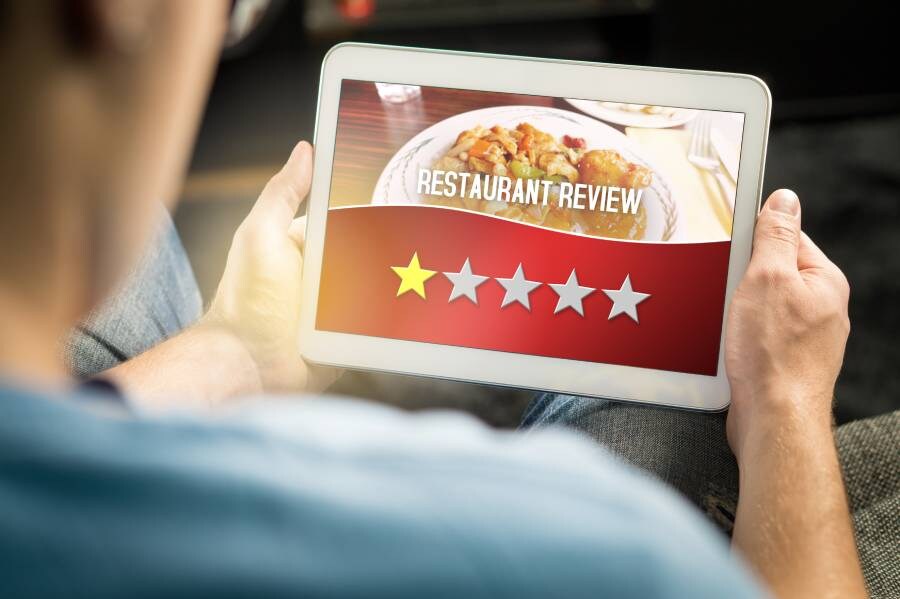 Een slechte review shutterstock