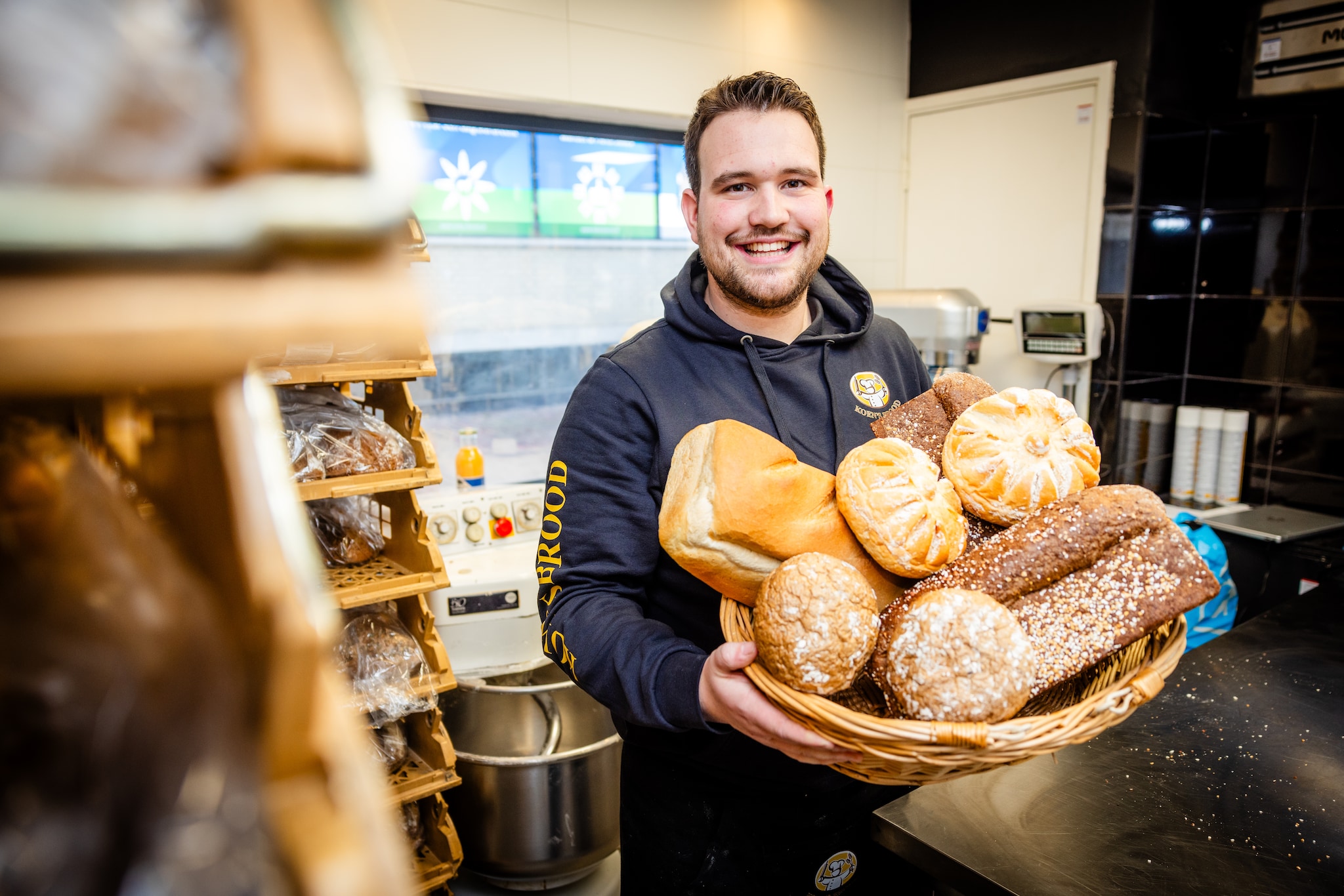 Koen's brood opent zijn eerste broodwinkel. Koen’s brood opent zijn eerste broodwinkel. Foto: Jeffrey Groeneweg