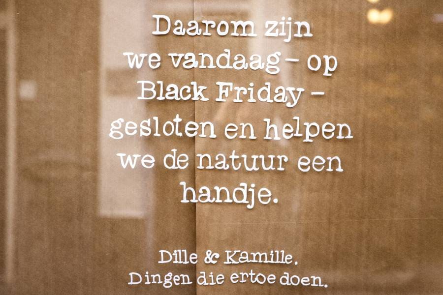 Dille en Kamille over Black Friday Dille en Kamille over Black Friday. Foto: ANP