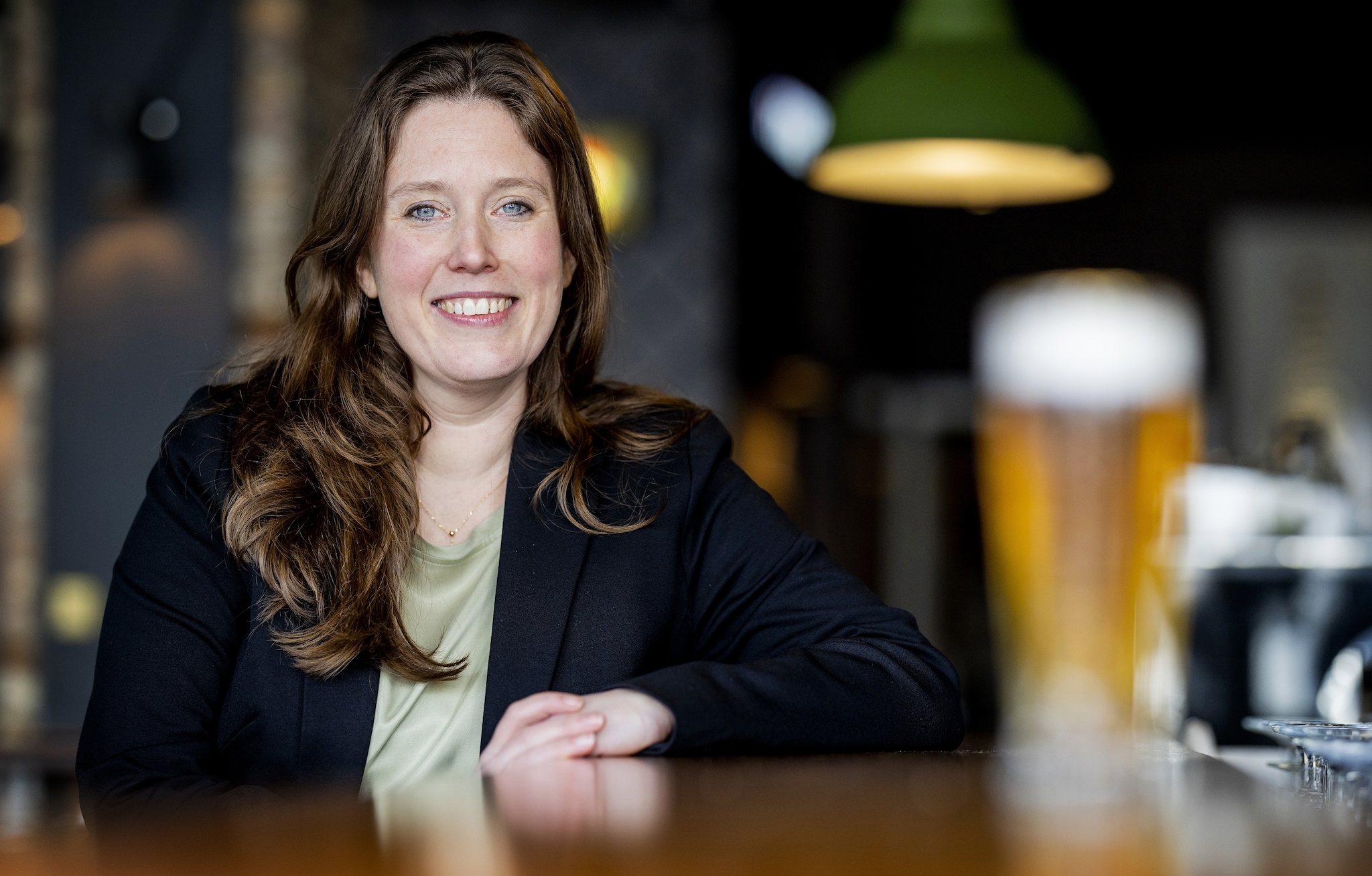 Marijke Vuik, de voorzitter van Koninklijke Horeca Nederland ANP / Guus Schoonewille fotografie