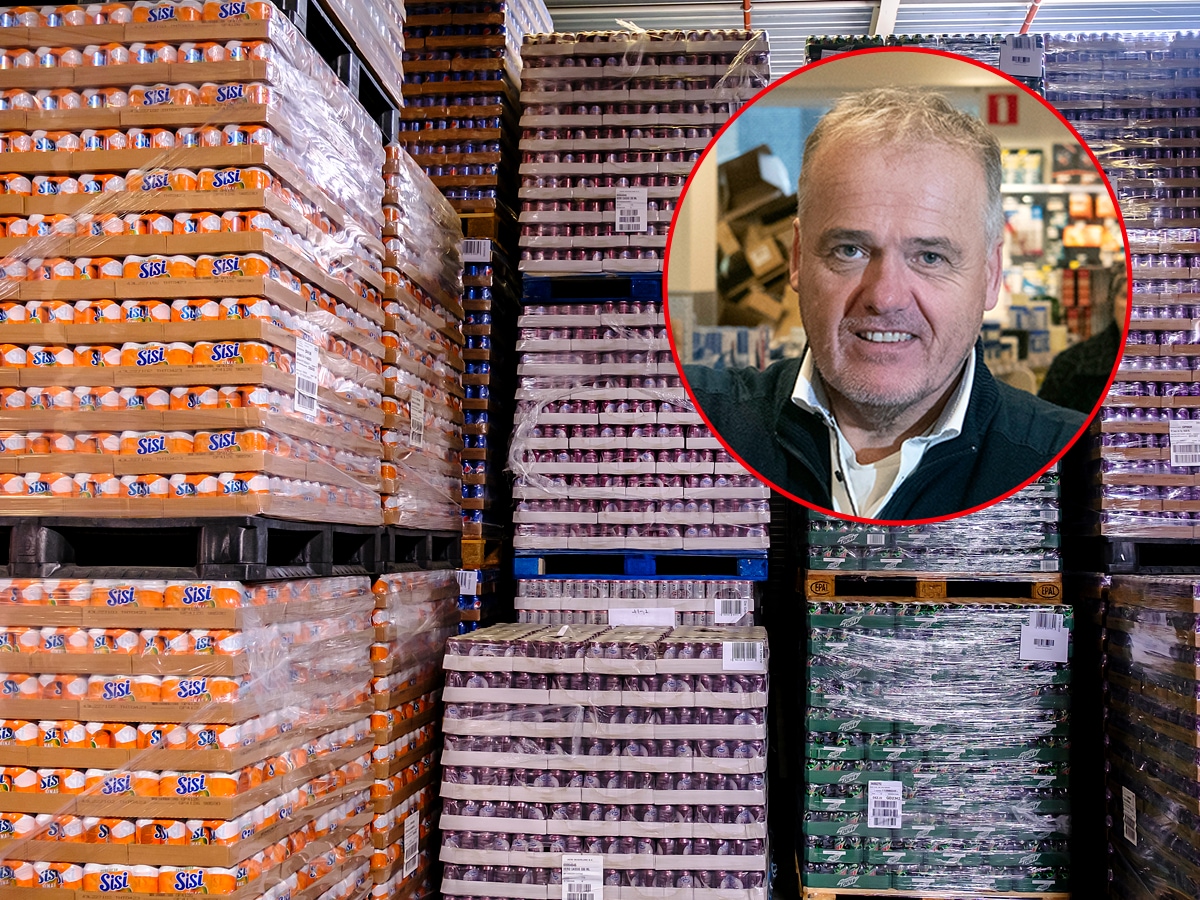 Bert Hesselink kocht vlak na de invoering van het statiegeld op blik nog 15 miljoen (!) blikjes frisdrank Bert Hesselink kocht vlak na de invoering van het statiegeld op blik nog 15 miljoen (!) blikjes frisdrank. Foto: Anjo de Haan