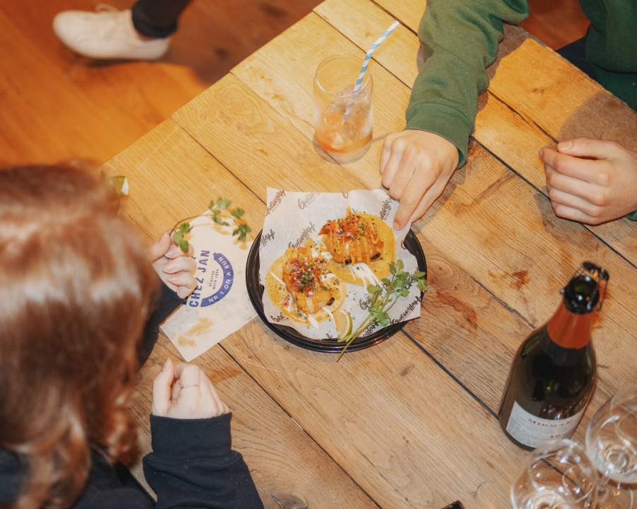 Taco's in de foodhal Michèle Margot