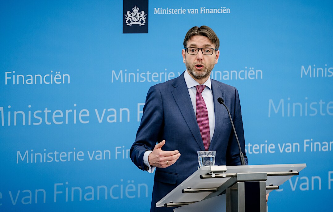 Steven van Weyenberg, demissionair minister van Financien, tijdens de presentatie van de Voorjaarsnota 2024 Steven van Weyenberg, demissionair minister van Financien, tijdens de presentatie van de Voorjaarsnota 2024. Foto: ANP