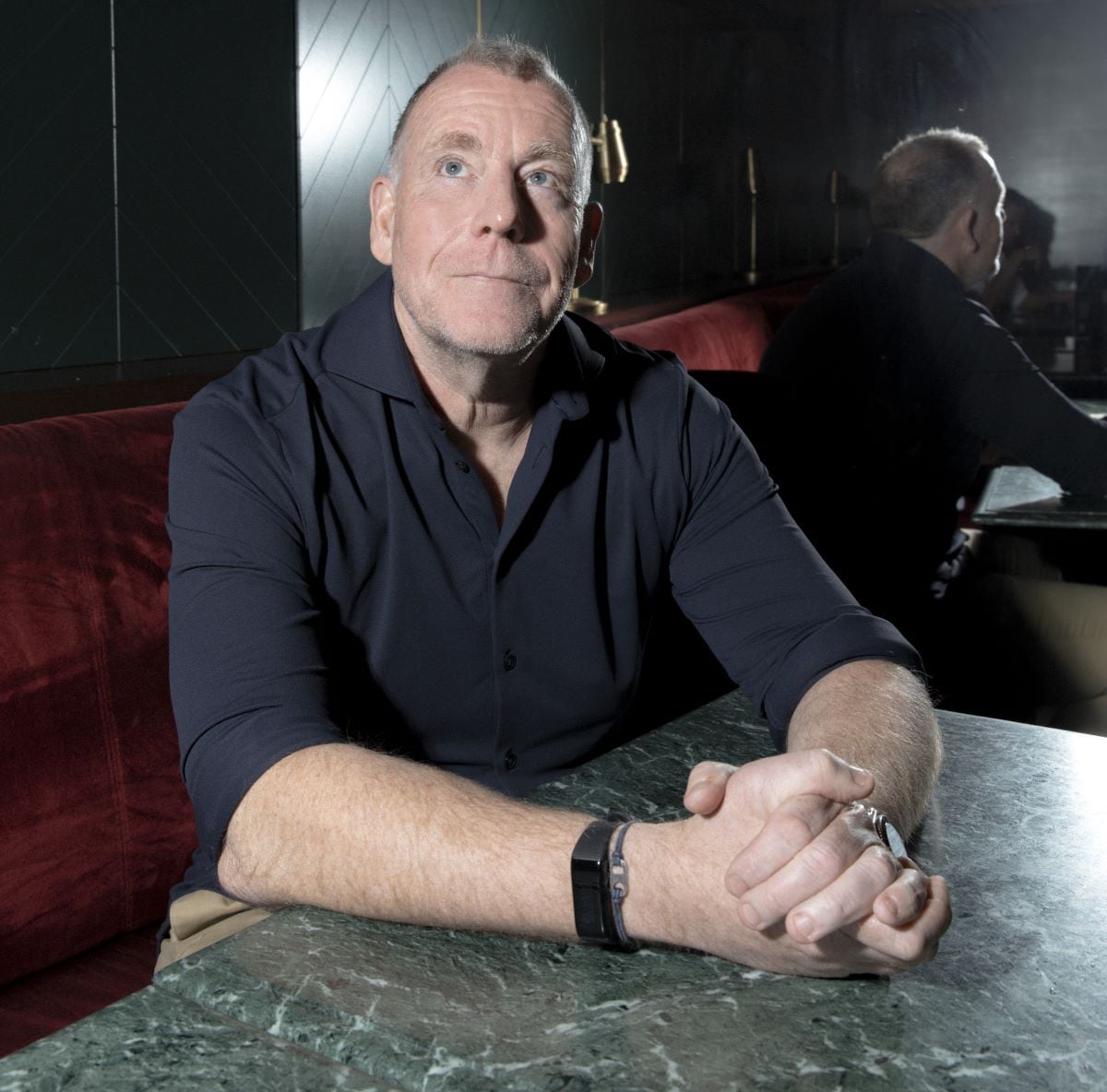 Ron Blaauw in zijn restaurant. Foto: Lin Woldendorp Ron Blaauw in zijn restaurant. Foto: Lin Woldendorp