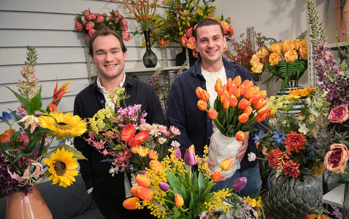 Oprichters van Blooming Good Dane ten Berge en Job Smits Dit zijn de oprichters van Blooming Good: Dane ten Berge en Job Smits. Foto: Blooming Good.