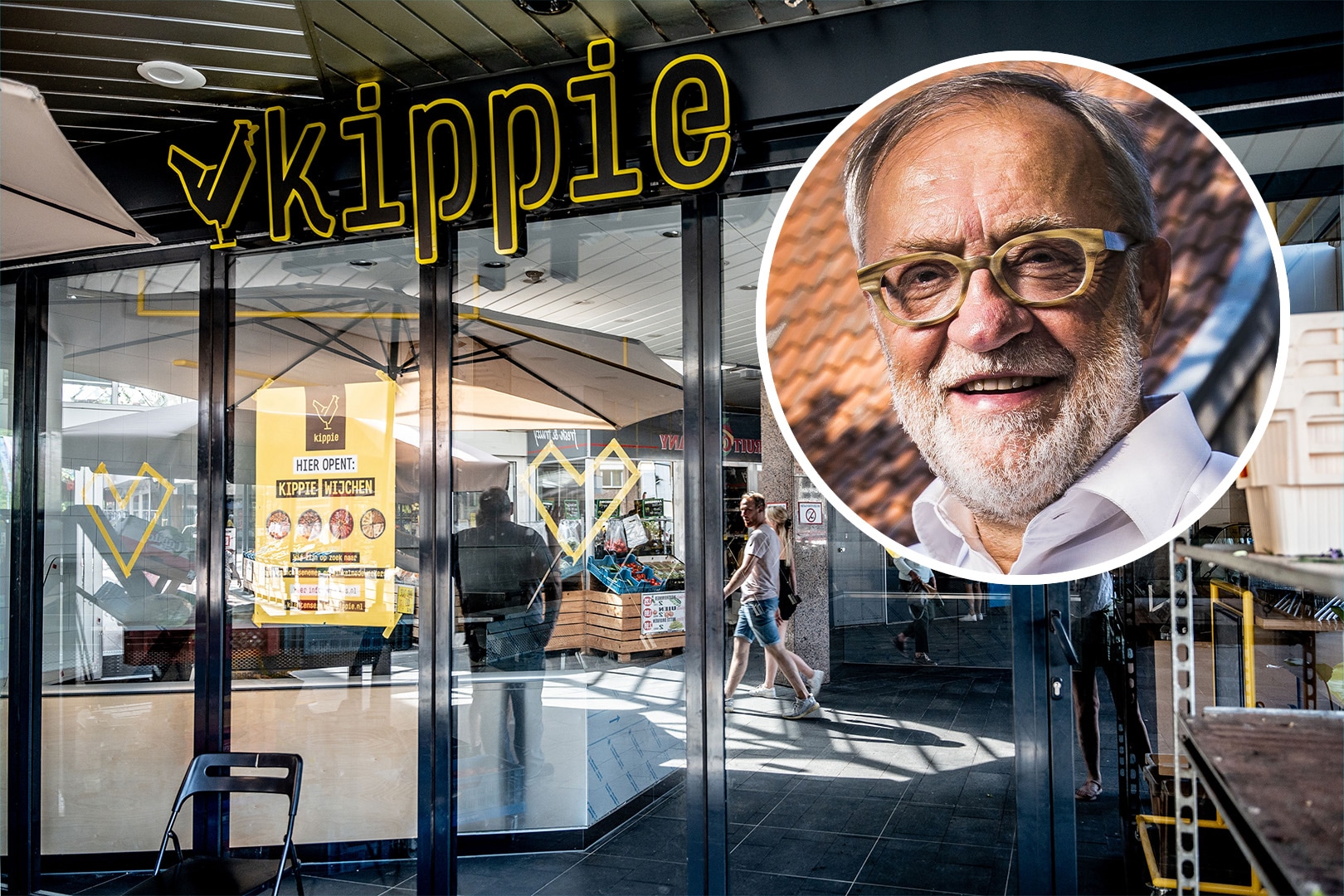 Links: filiaal Kippie. Rechts: Paul Moers. Foto: Eveline van Elk/Reinier van Willigen Links: filiaal Kippie. Rechts: Paul Moers. Foto: Eveline van Elk/Reinier van Willigen