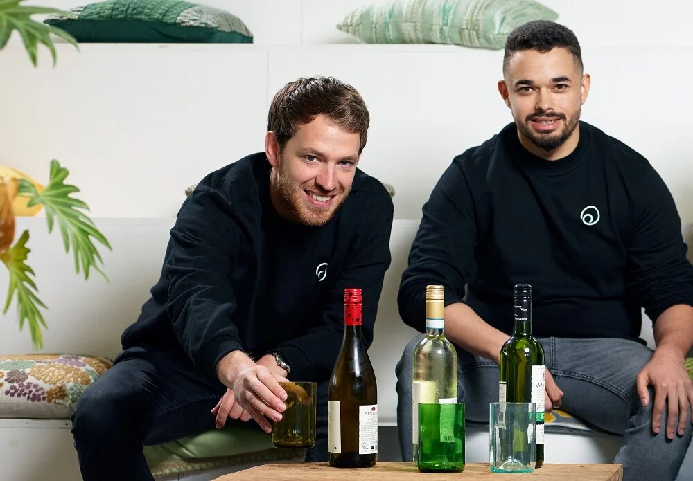 Oprichters Juan Diego Flores (links) en Jermain de Graaf (rechts) Foto: Rebottled Oprichters Juan Diego Flores (links) en Jermain de Graaf (rechts) Foto: Rebottled