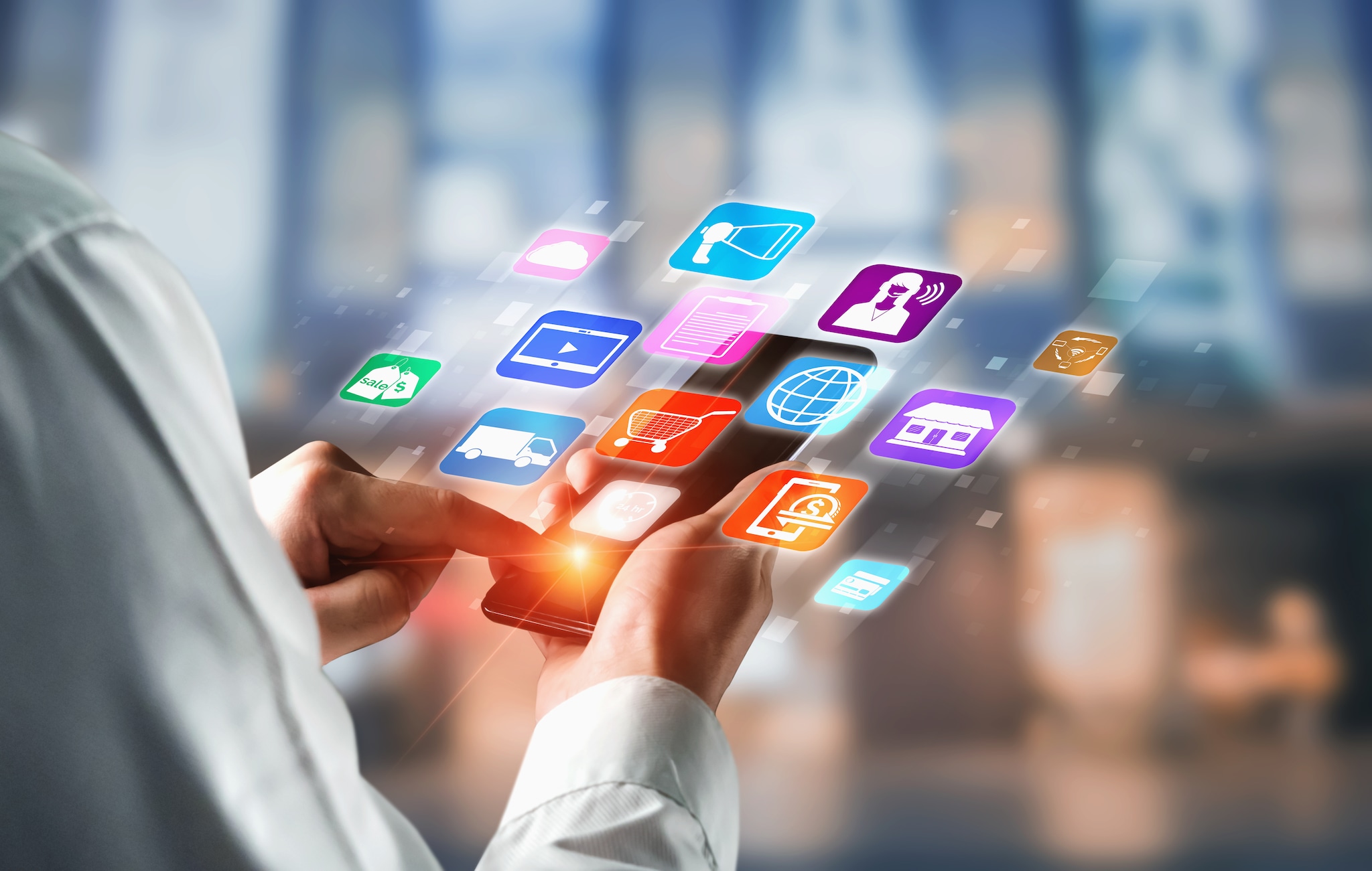 Een platform is een online omgeving waar verschillende partijen samen komen. Shutterstock