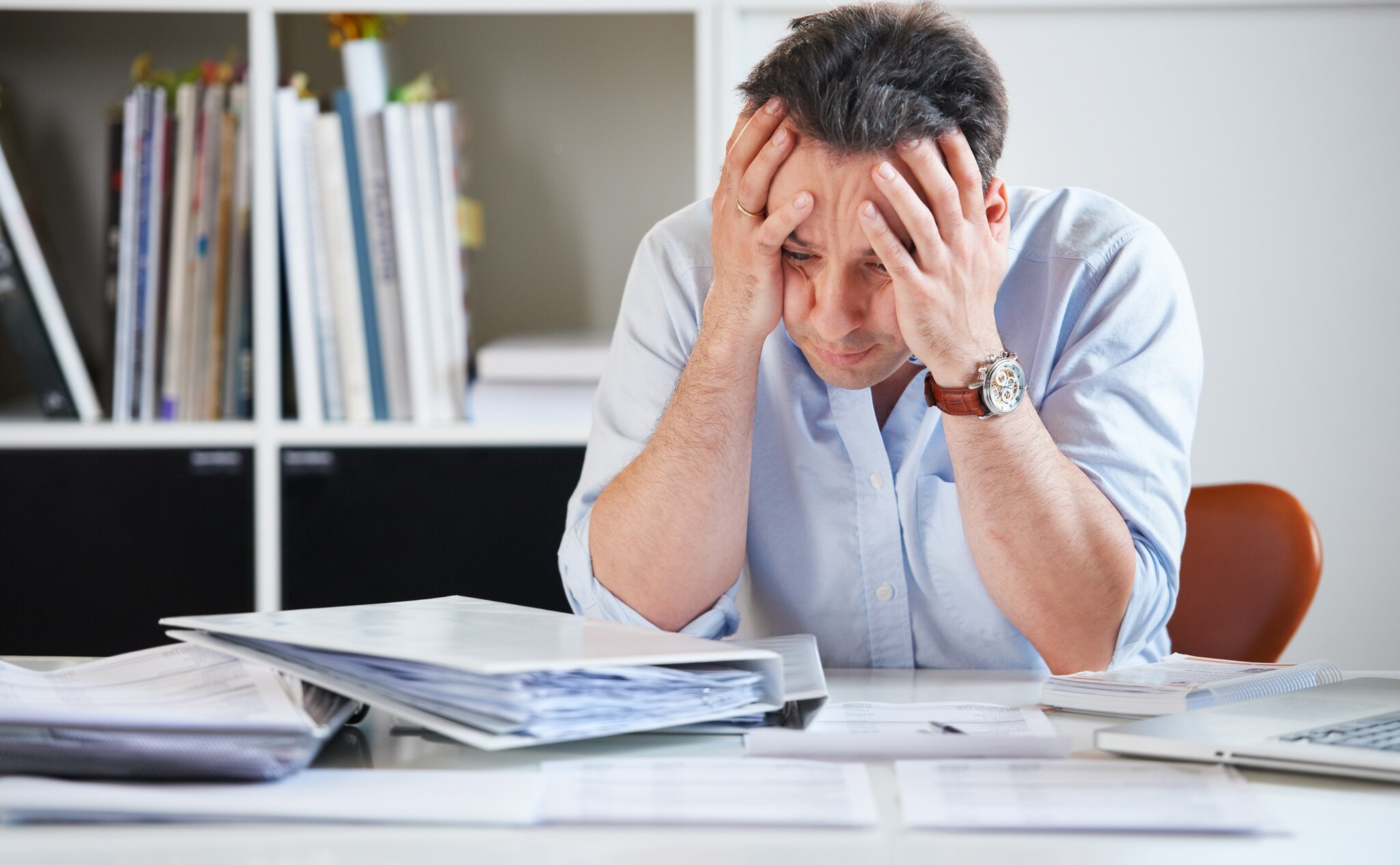 Stress is een veelvoorkomende reden voor verzuim Shutterstock