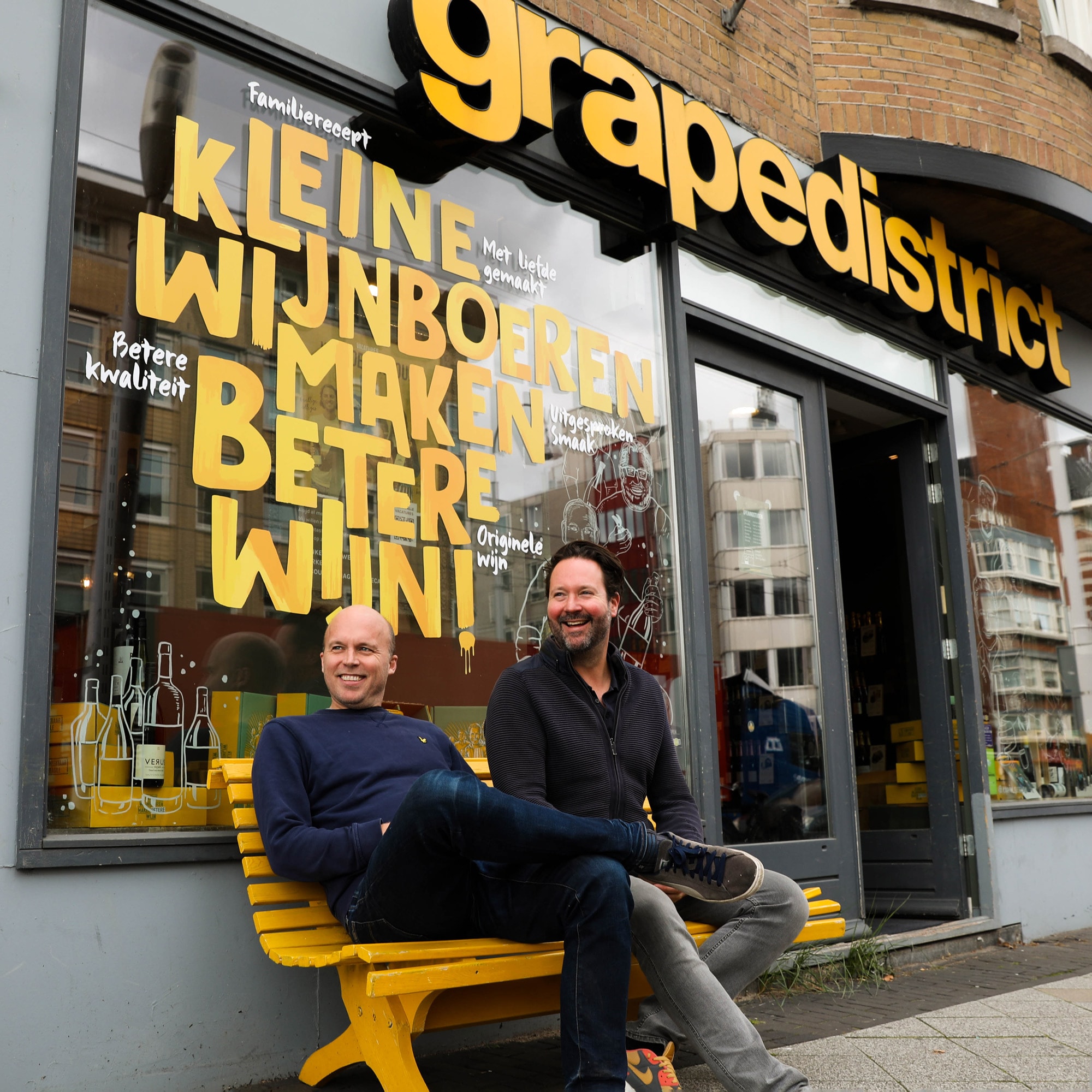 Gijs Groenevelt en Freek Padberg. Foto: Grapedistrict. Gijs Groenevelt en Freek Padberg. Foto: Grapedistrict.