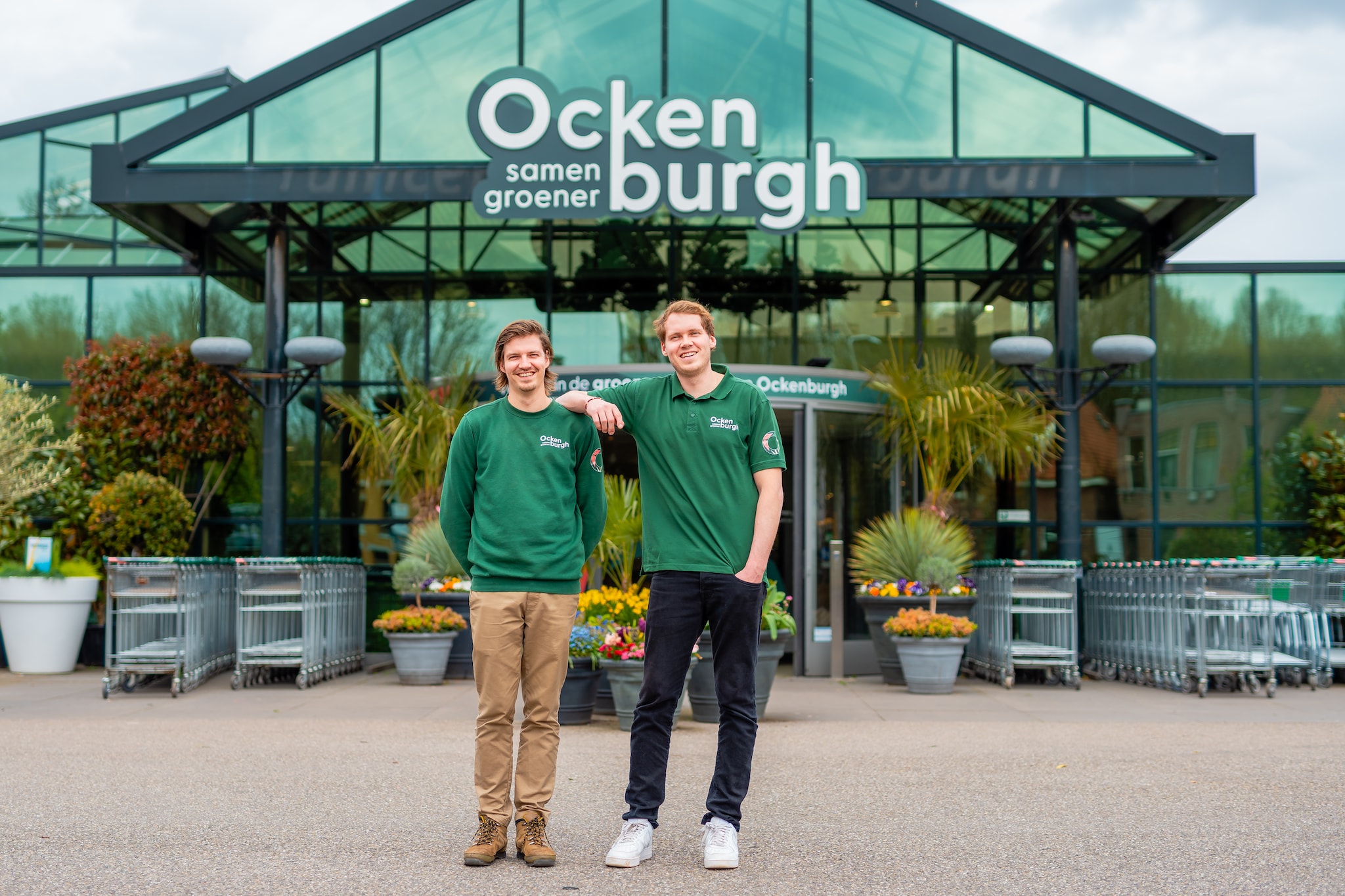 Maarten en Juriën (rechts), de eigenaren van Tuincentrum Ockenburgh in Den Haag Maarten en Juriën (rechts), de eigenaren van Tuincentrum Ockenburgh in Den Haag. Foto: Tuincentrum Ockenburgh