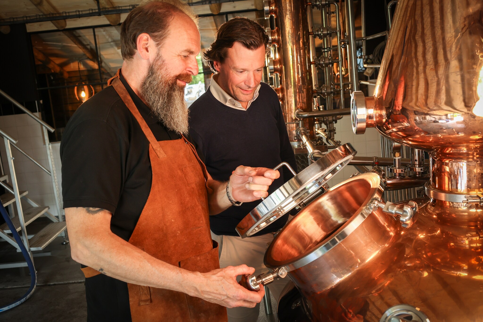 Vorige maand heropende de distilleerderij van Bus Whisky in het Brabantse Loosbroek na een flinke verbouwing. Foto: Wim Roefs Vorige maand heropende de distilleerderij van Bus whisky in het Brabantse Loosbroek na een flinke verbouwing. Foto: Wim Roefs