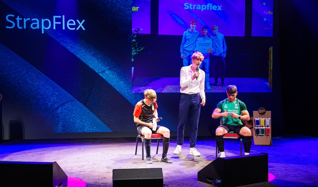 Jerry, Sjors en Rens wonnen de publieksprijs bij Student Company of the Year. Jerry, Sjors en Rens wonnen de publieksprijs bij Student Company of the Year | Beeld: Jong Ondernemen