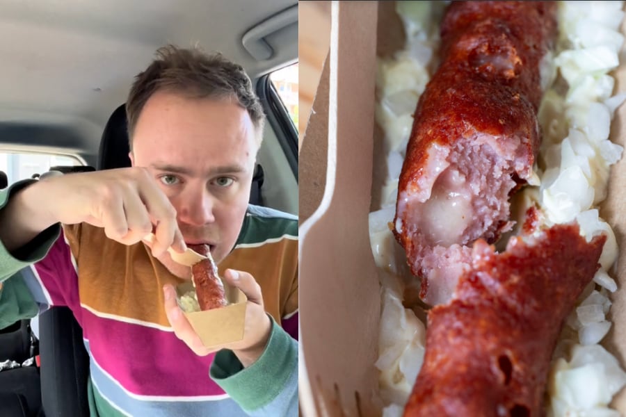 Snackspert Influencer Snackspert en de kaasfrikandel Foto: eigen beeld.
