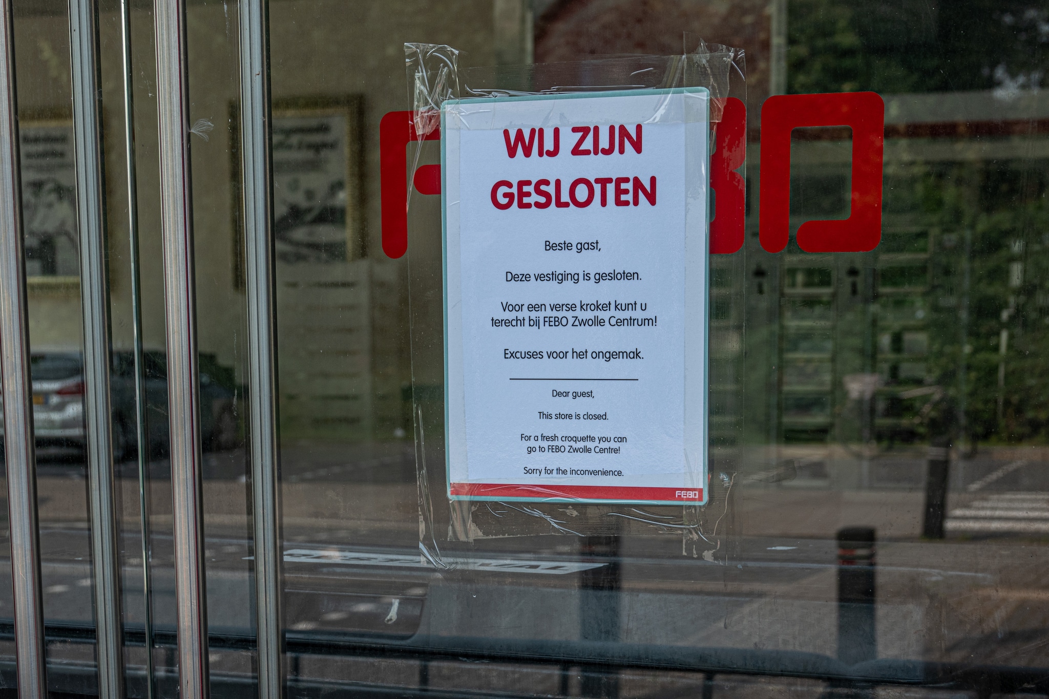 De gevel van de Febo-vestiging. Foto: Frans Paalman