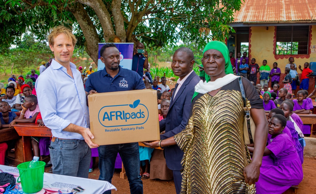 Joris Boon Joris Boon van AFRIpads foto: eigen beeld