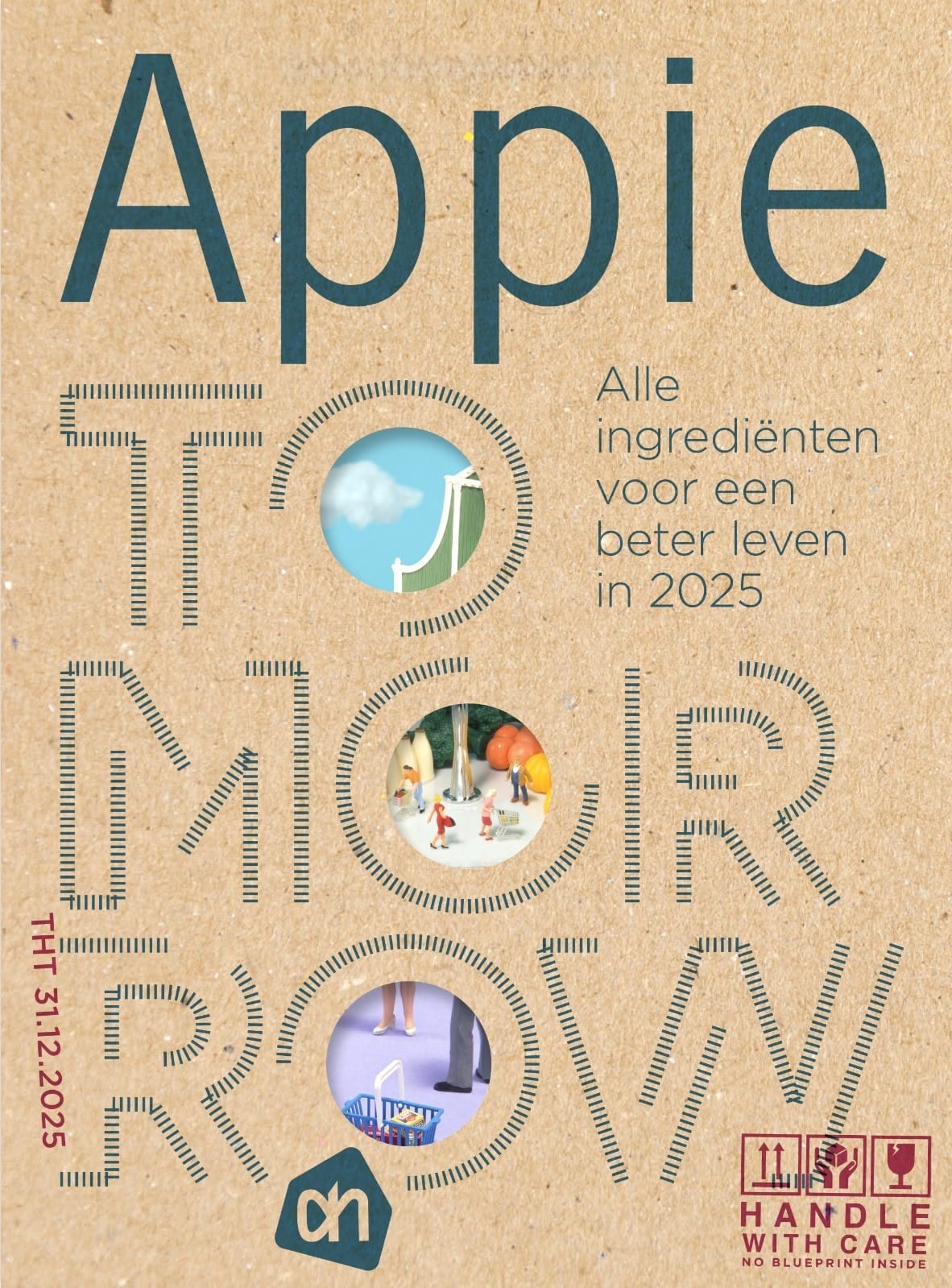 Boek Appie Tomorrow, waarin Albert Heijn in 2018 de toekomst van de supermarkt in 2025 schetste Het boek Appie Tomorrow, waarin Albert Heijn in 2018 de toekomst van de supermarkt in 2025 schetste.