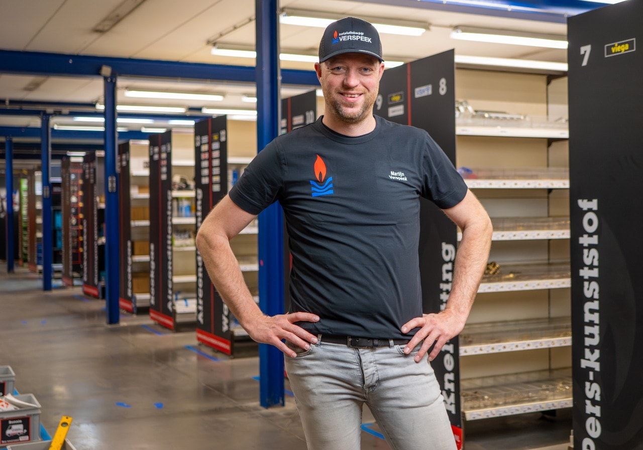 Martijn Verspeek van Installatiebedrijf Verspeek. Martijn Verspeek van Installatiebedrijf Verspeek.