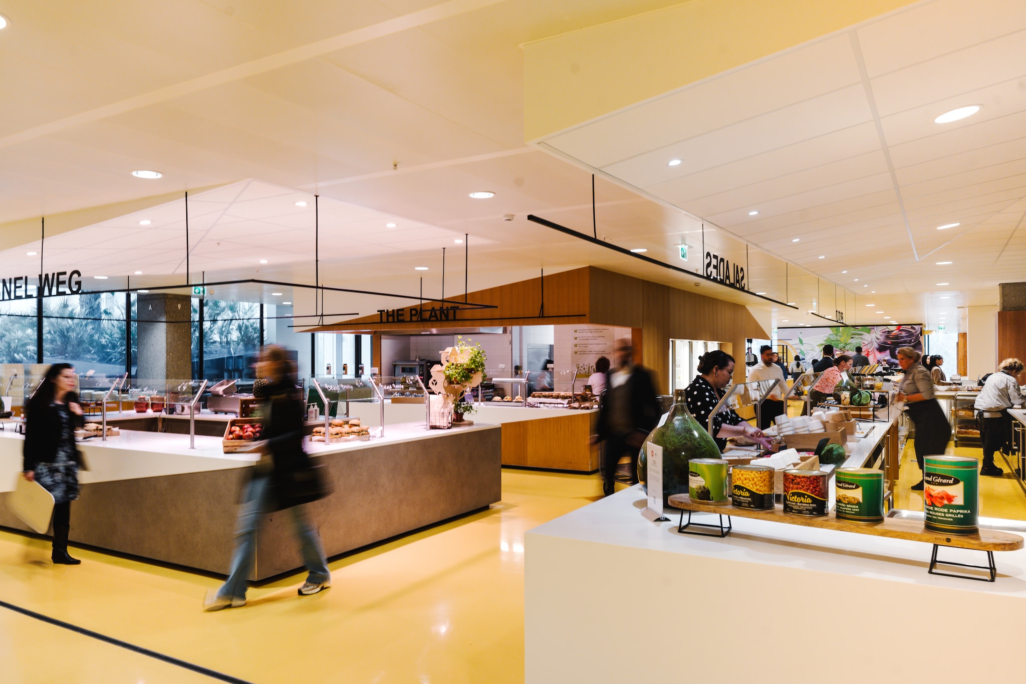 Een cateringlocatie van Albron. Een van de cateringlocaties van Albron. Foto: Nina Slagmolen/de Volkskrant.