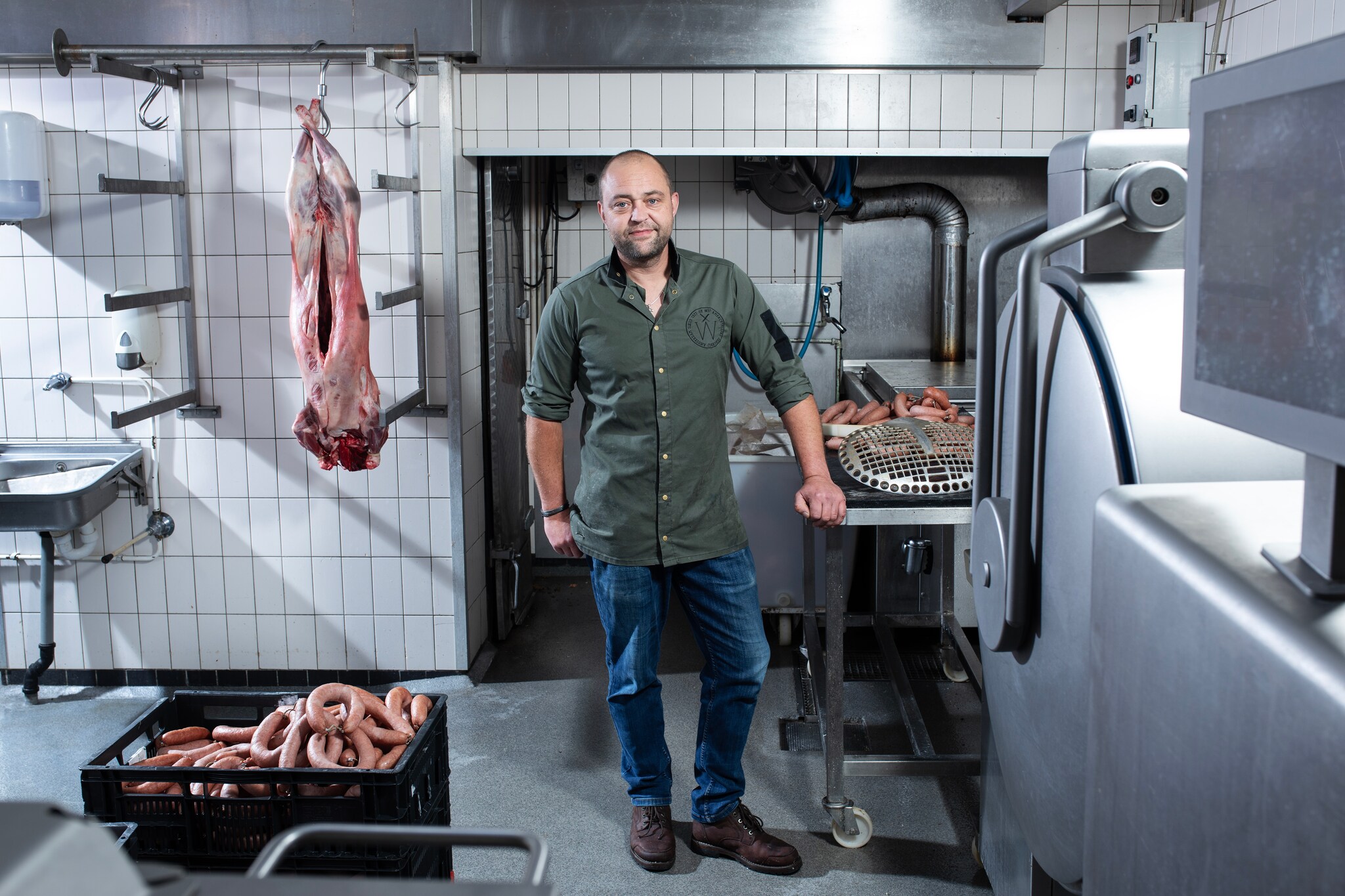 Erik Waagmeester van Slagerij de Wit: ‘Kwaliteit zou boven kwantiteit moeten staan.’ Erik Waagmeester van Slagerij de Wit: ‘Kwaliteit zou boven kwantiteit moeten staan.’ Foto: Het Parool/Friso Keuris